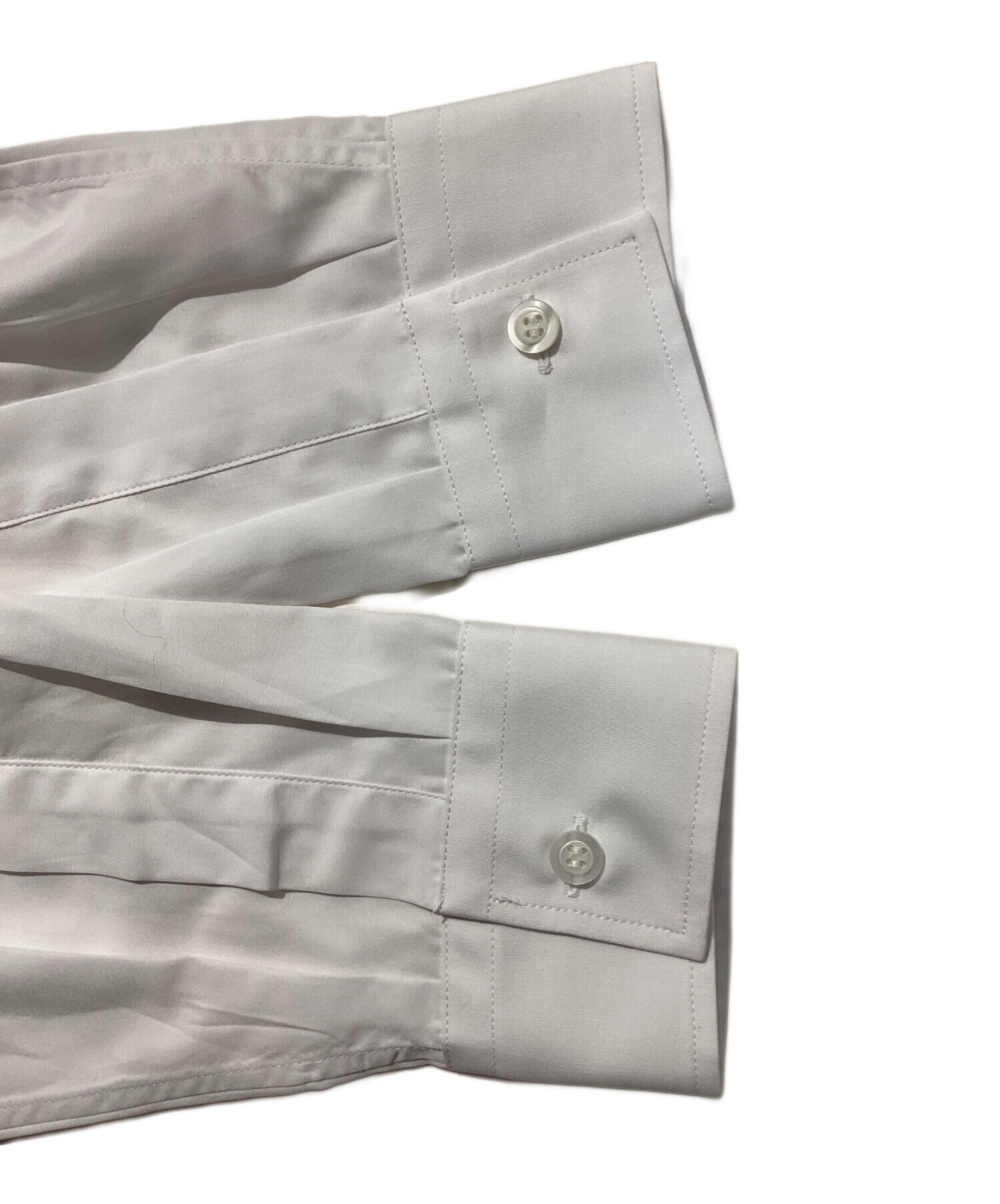 中古・古着通販】PRADA (プラダ) コットンポプリンシャツ ホワイト