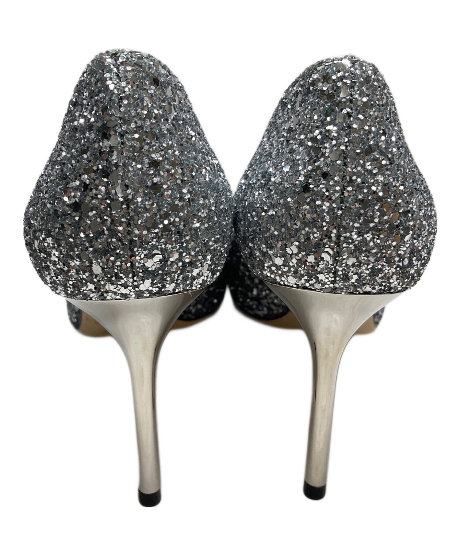 中古・古着通販】JIMMY CHOO (ジミーチュウ) グリッターハイヒール