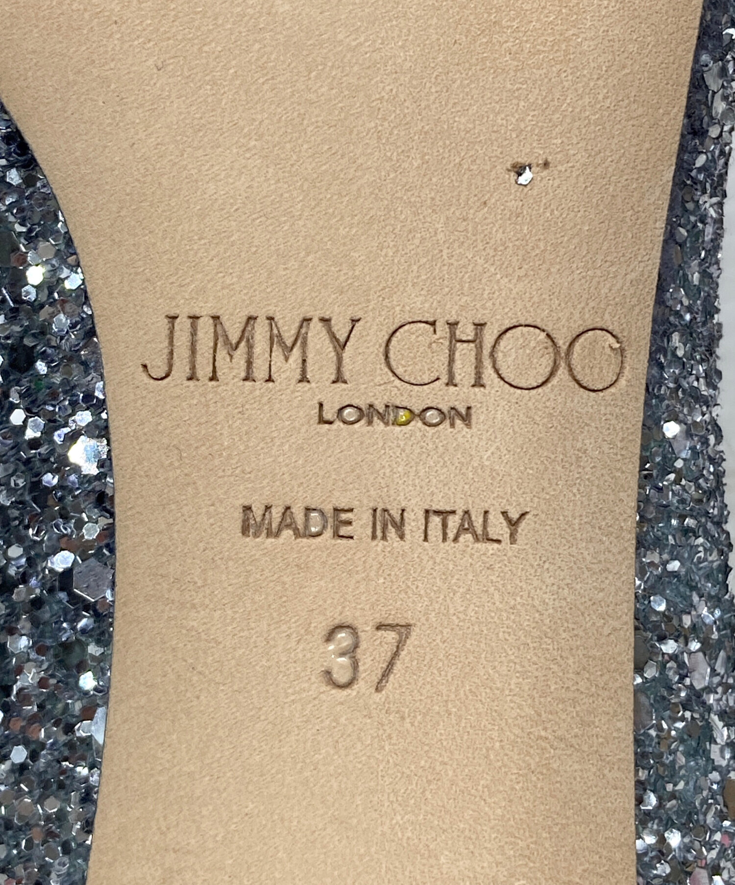 中古・古着通販】JIMMY CHOO (ジミーチュウ) グリッターハイヒール