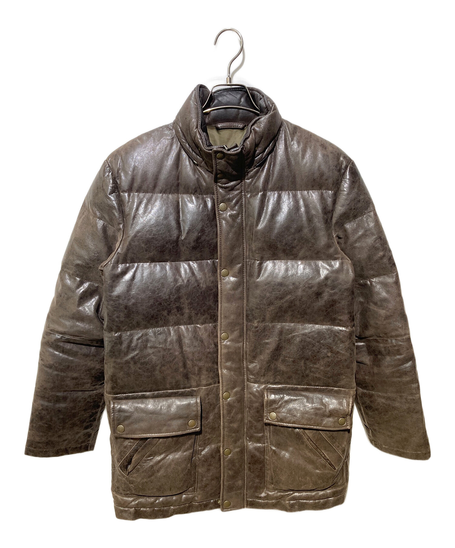 Paul Smith ナイロンダウンジャケット　フランス産ダウン 中古・古着通販】PAUL SMITH (ポールスミス) ラムレザーダウン