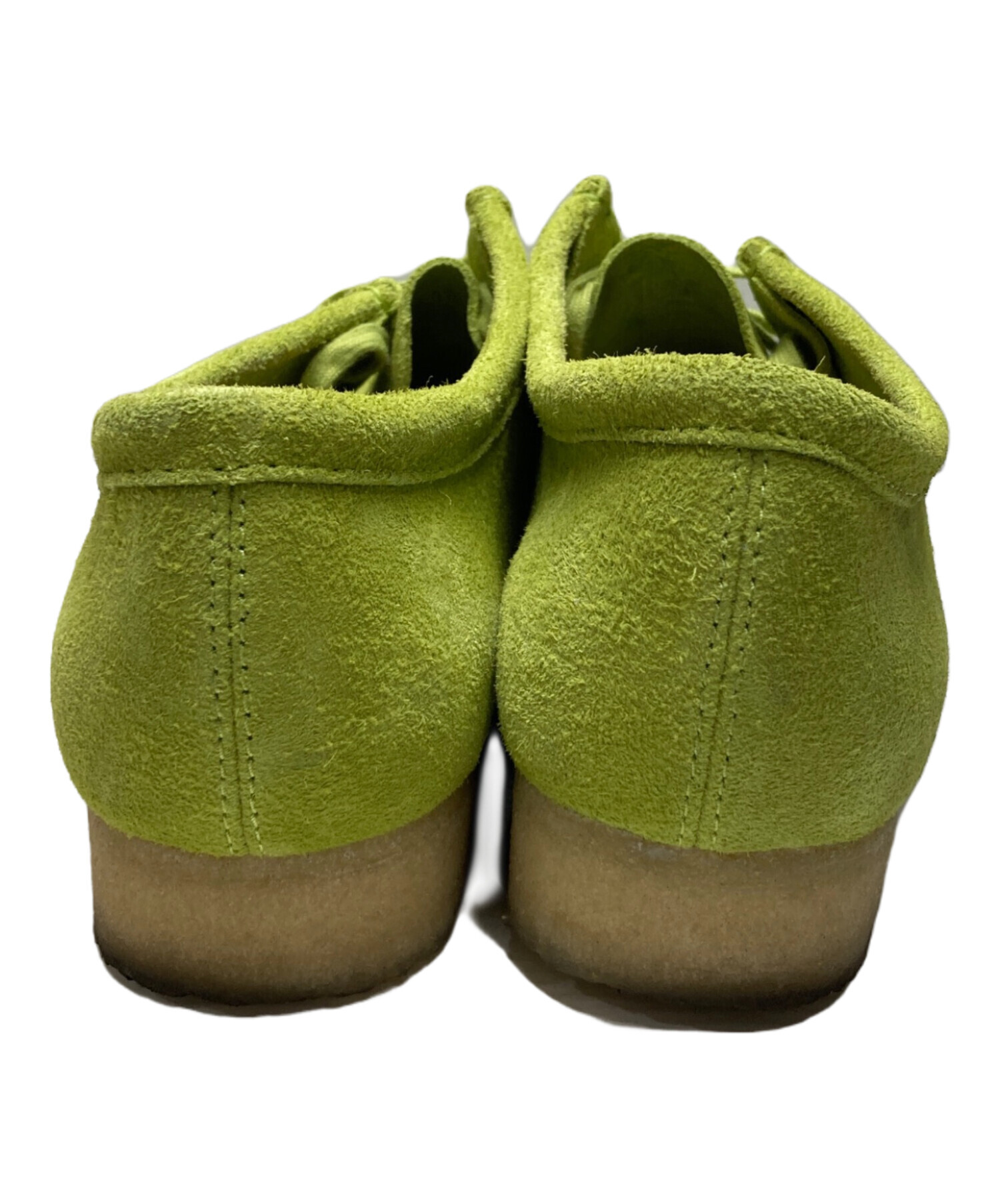 中古・古着通販】CLARKS (クラークス) ワラビーブーツ 黄緑 サイズ:29