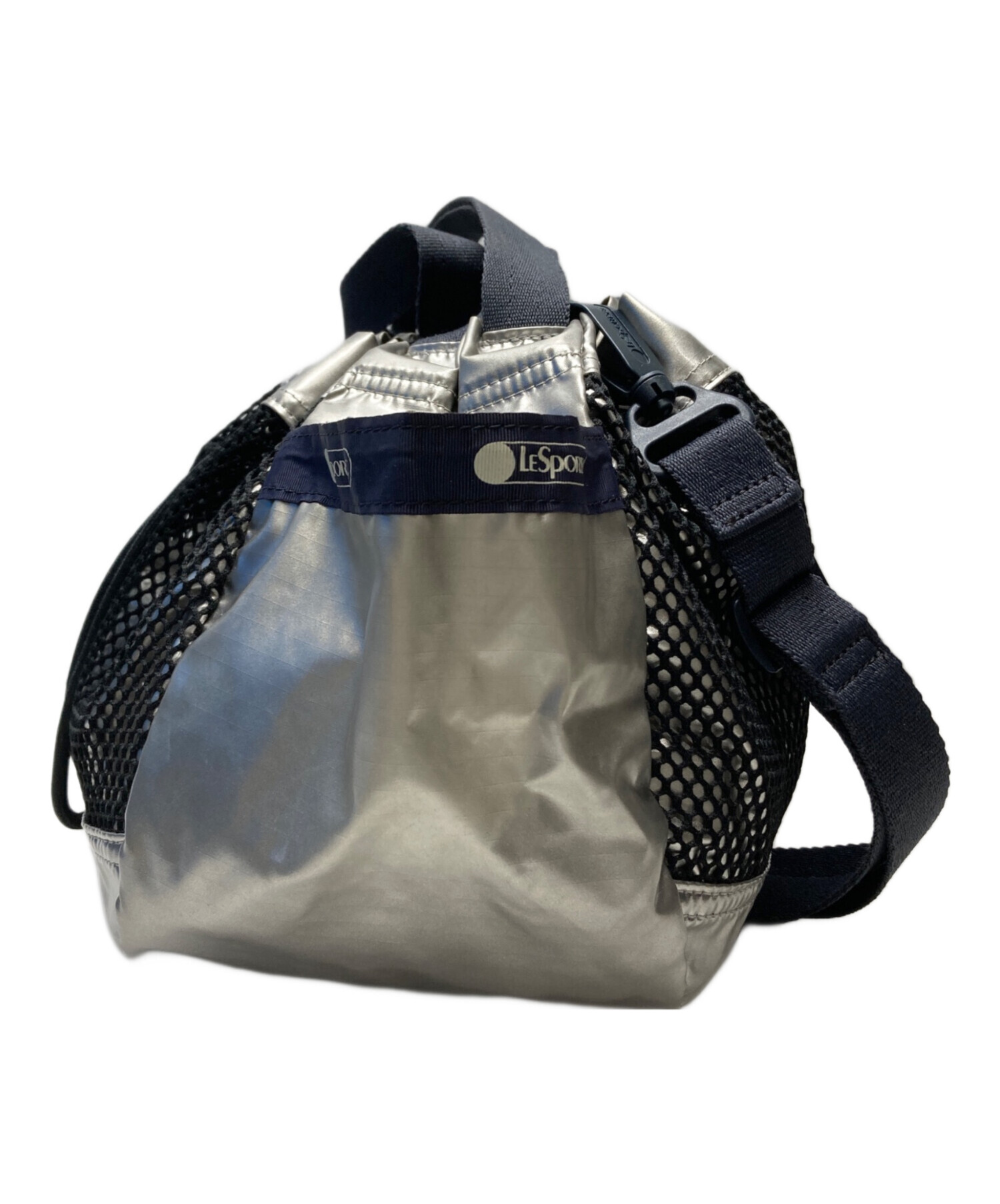 300 LeSportsac 2wayショルダーバッグ シルバー 中古・古着通販】LeSportsac (レスポートサック) 2WAYショルダーバッグ