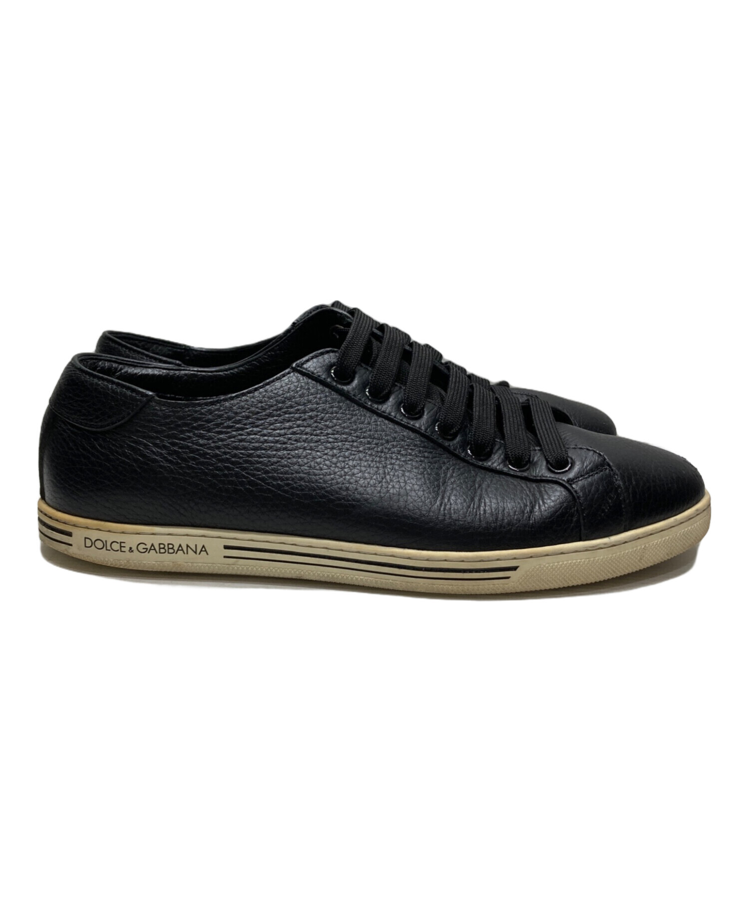 ドルチェ&ガッバーナレザー編み込みシュウズ(値下げ可) 中古・古着通販】DOLCE & GABBANA (ドルチェ＆ガッバーナ) レザー