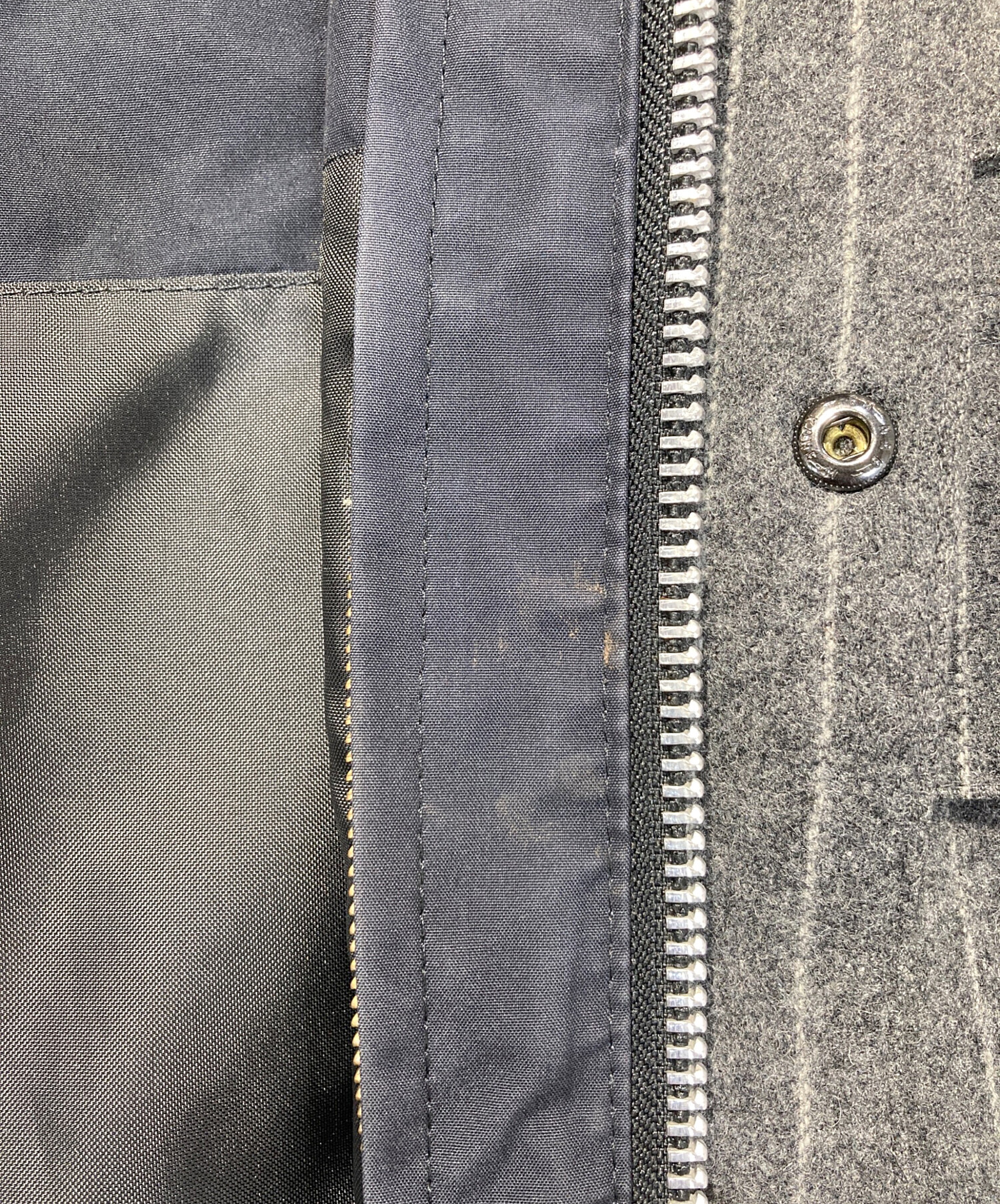 Barbour ジャケット グレー 36 中古・古着通販】Barbour (バブアー) ストライプ ビデイルSLウールト