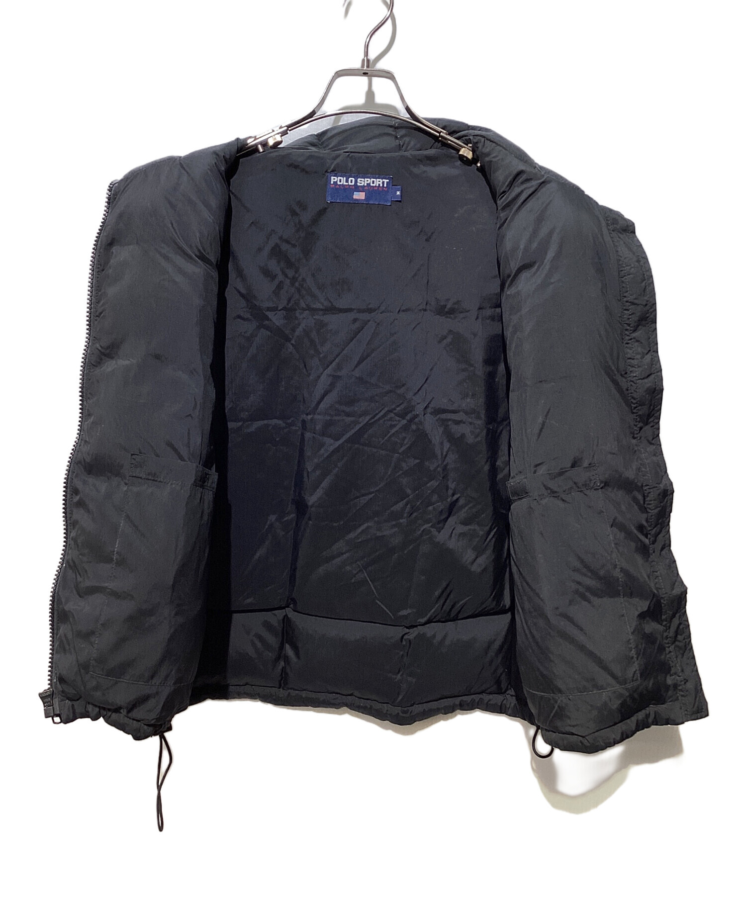 中古・古着通販】POLO SPORT (ポロスポーツ) ダウンベスト ブラック