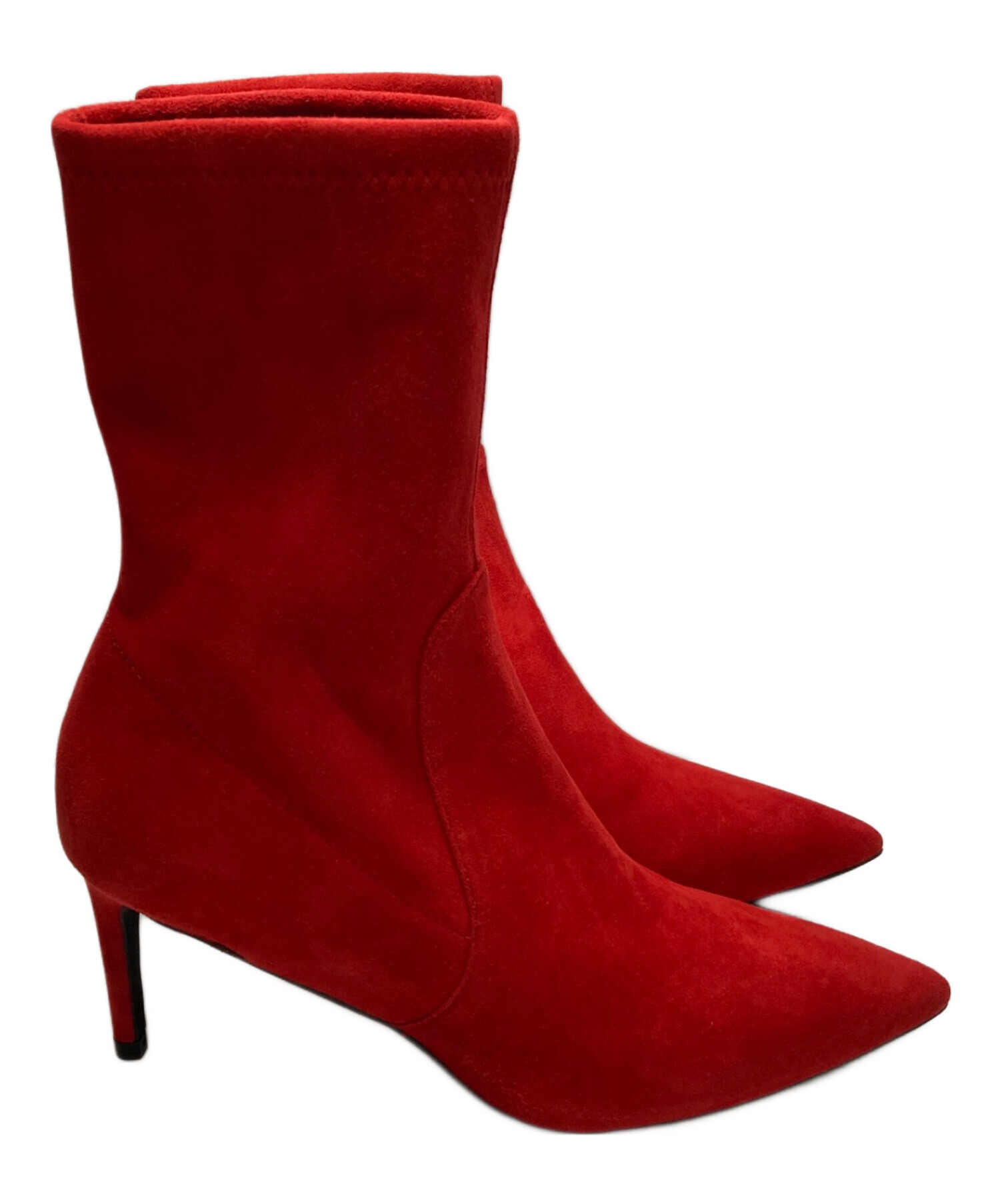 ろ*ろ様 新品 STUART WEITZMAN スエード ストレッチ ブーティー 中古・古着通販】STUART WEITZMAN (スチュアートワイツマン) スエード