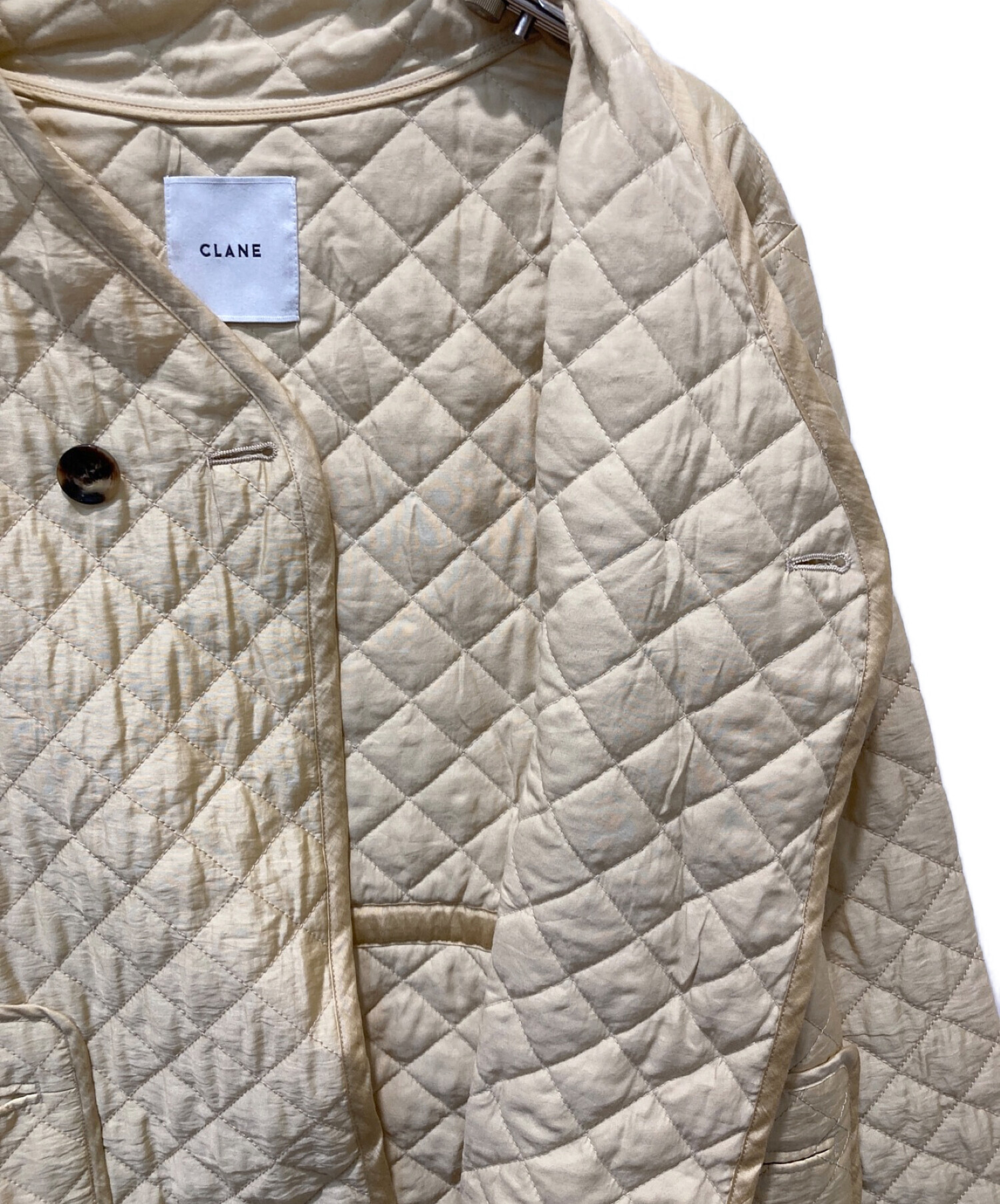 中古・古着通販】CLANE (クラネ) QUILTING NO COLLAR JACKET 中古・古着通販】CLANE (クラネ) QUILTING NO COLLAR JACKET