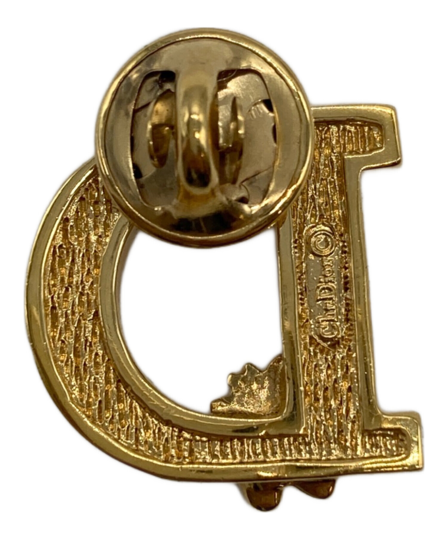 Dior ゴールド ロゴピアス　未使用　正規品 中古・古着通販】Christian Dior (クリスチャン ディオール