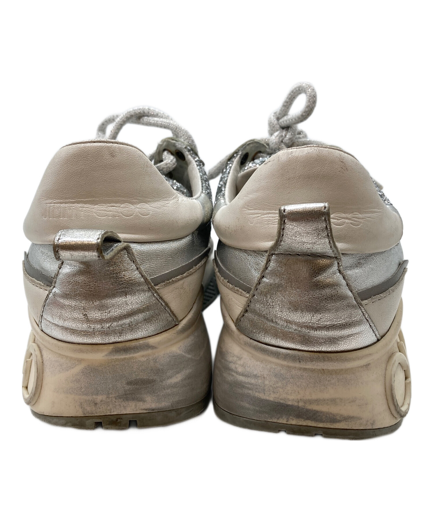 中古・古着通販】JIMMY CHOO (ジミーチュウ) RAINE Glitter ホワイト 