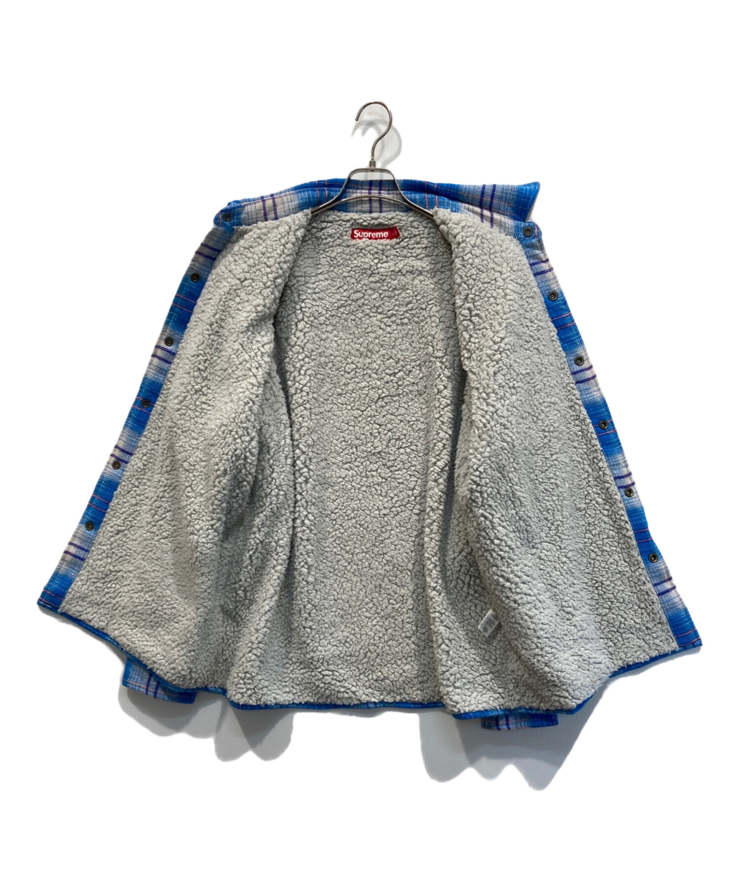 ジャケット・アウター Supreme Lined Flannel Snap Shirt Blue XL Supreme Lined Flannel Snap Shirt (FW23) - $148