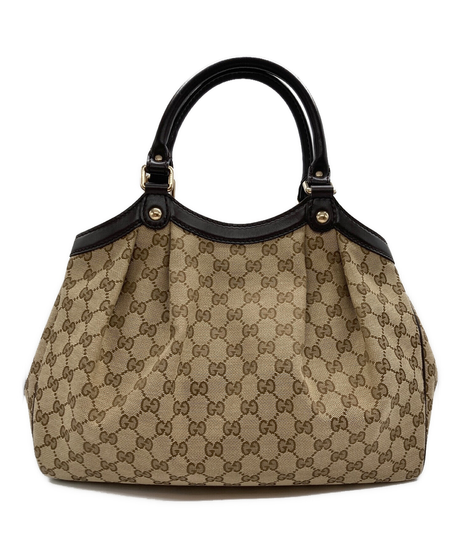 中古・古着通販】GUCCI (グッチ) GGキャンバススーキーハンドバッグ 