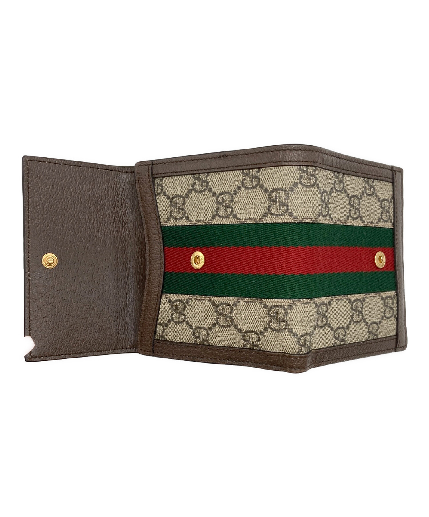 中古・古着通販】GUCCI (グッチ) GG フレンチフラップウォレット 