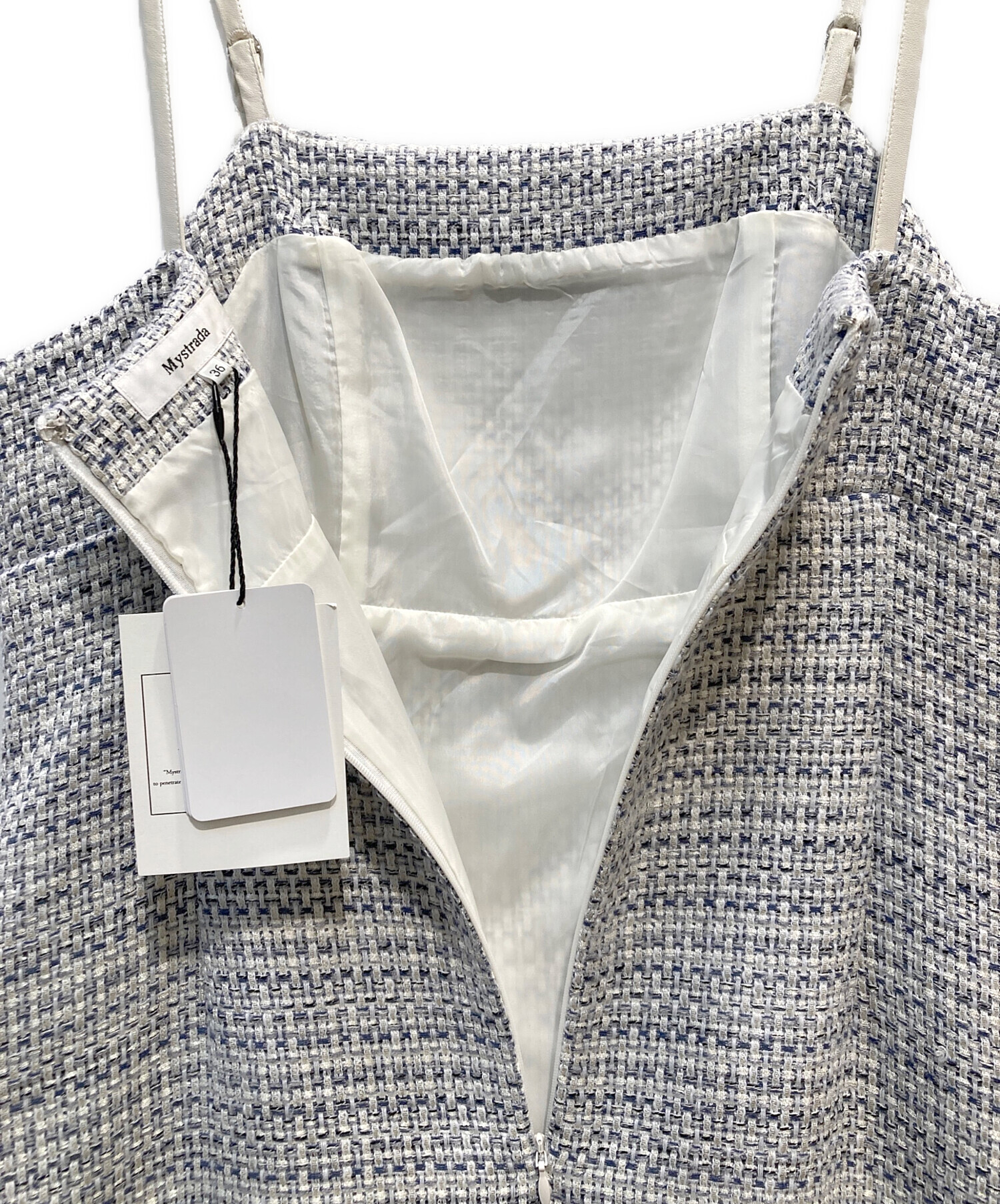 中古・古着通販】Mystrada (マイストラーダ) ツイードキャミワンピ