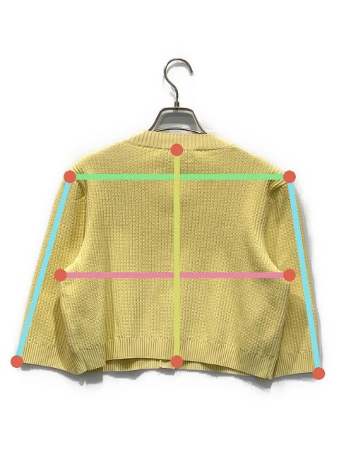 グッチ × アディダス カーディガン アパレル 697513 イエロー コットン リネン レディース M 未使用 3811 GUCCI - グッチ × アディダス カーディガン アパレル 697513 イエロー