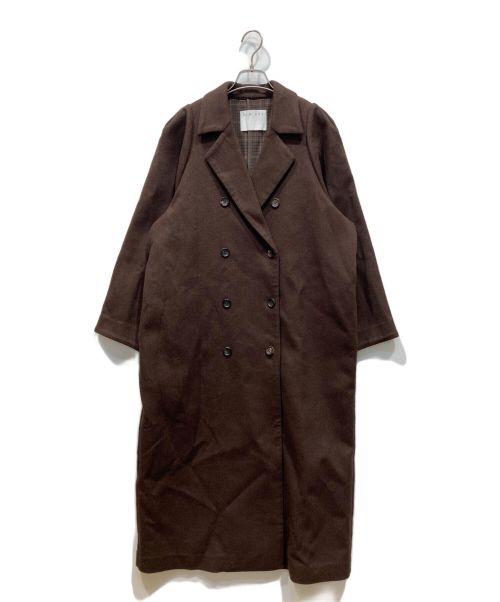 RIM.ARK / コート/36/アンゴラ/BRW/460EAL30-0200/Double brested rever CT 中古・古着通販】RIM.ARK (リムアーク) Double brested rever CT