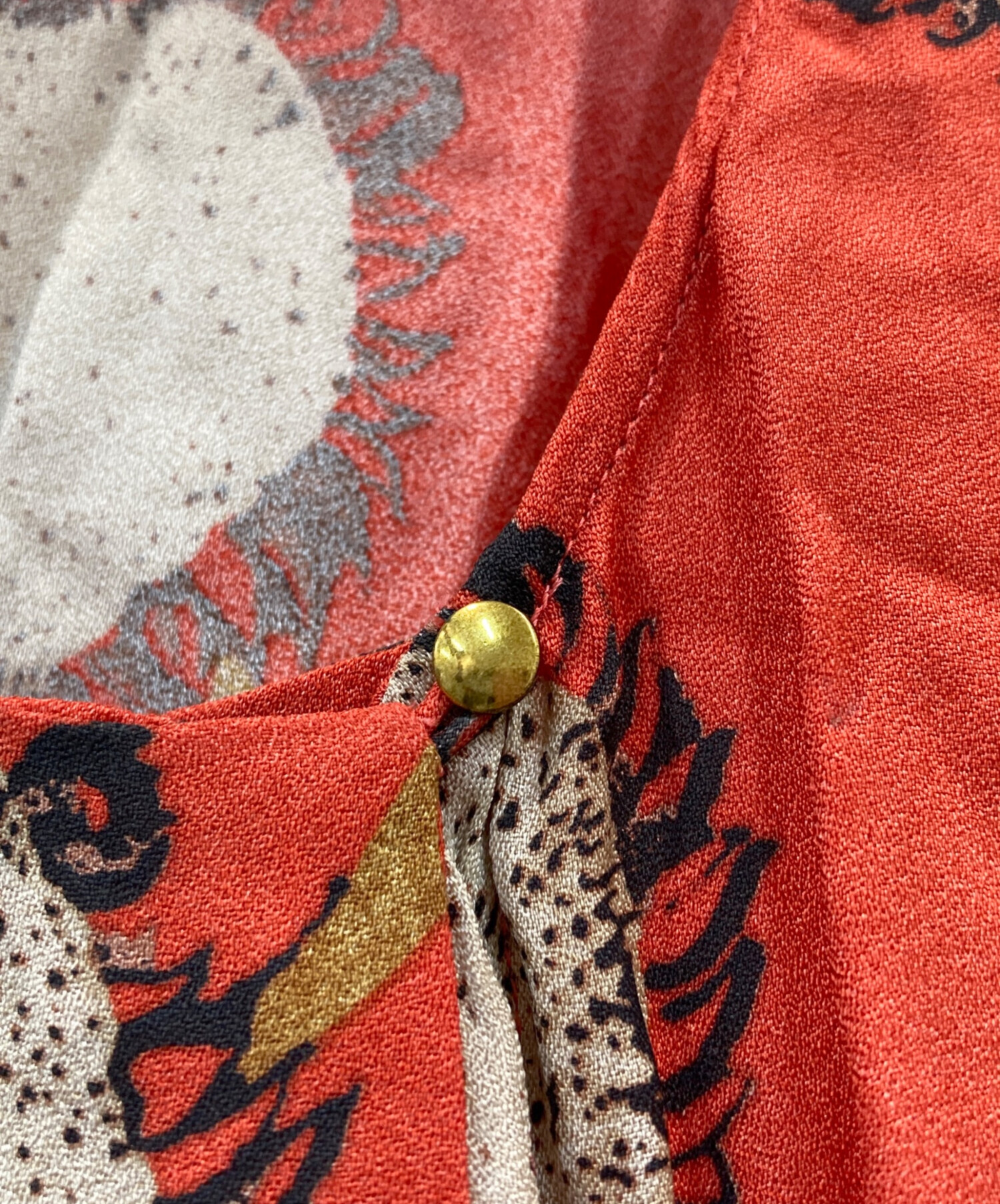 Steven Alan スティーブンアラン LIBERTY PRINT SUNFLOWER ONE-PIECE リバティープリントサンフラワーワンピース 8226-162-0124 S レッド 向日葵 ドレス トップス【中古】【Steven Alan】 steven alan - Steven Alan スティーブンアラン LIBERTY PRINT
