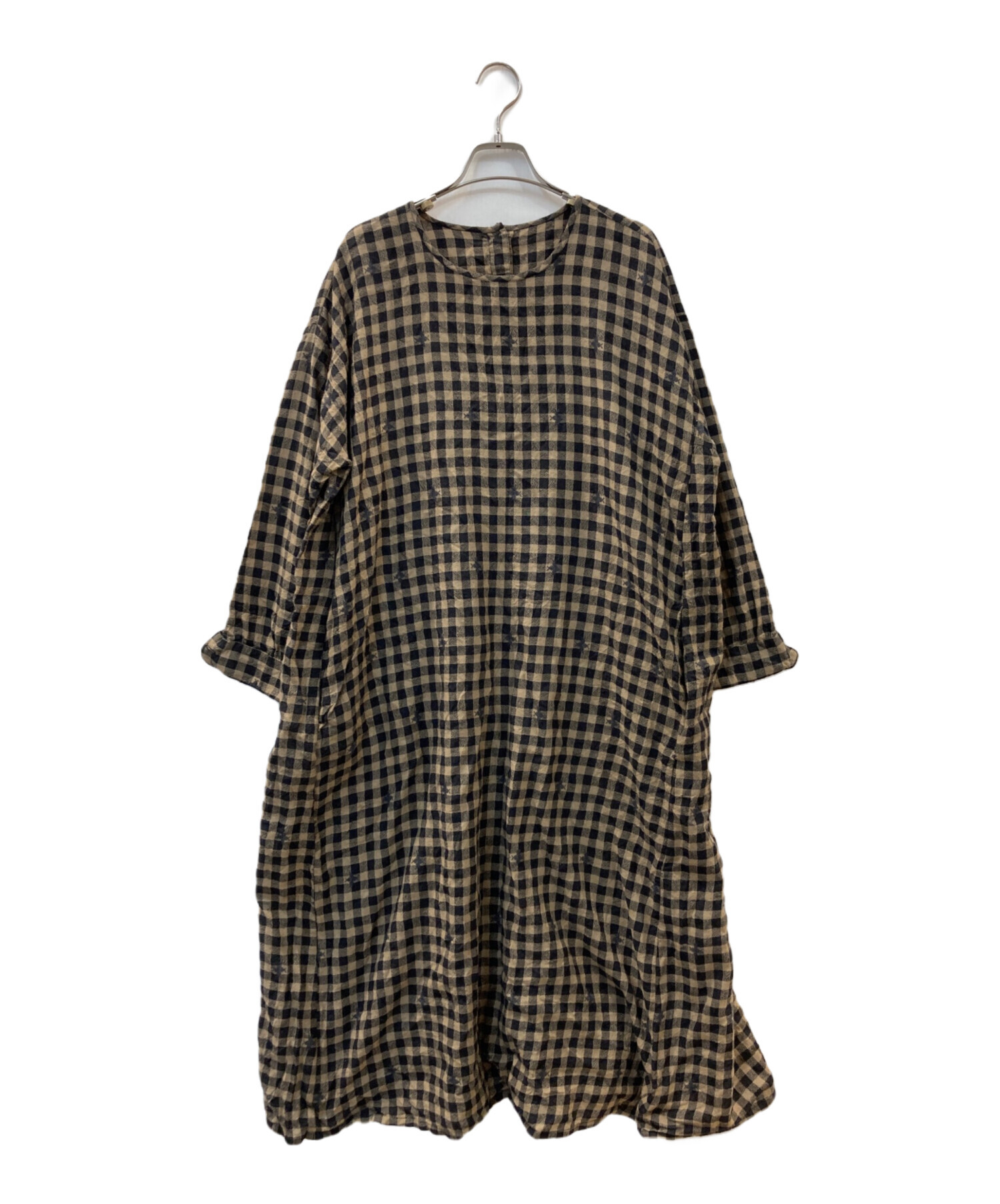 メゾンドソイル　ウールワンピース 中古・古着通販】maison de soil (メゾンドソイル) チェック