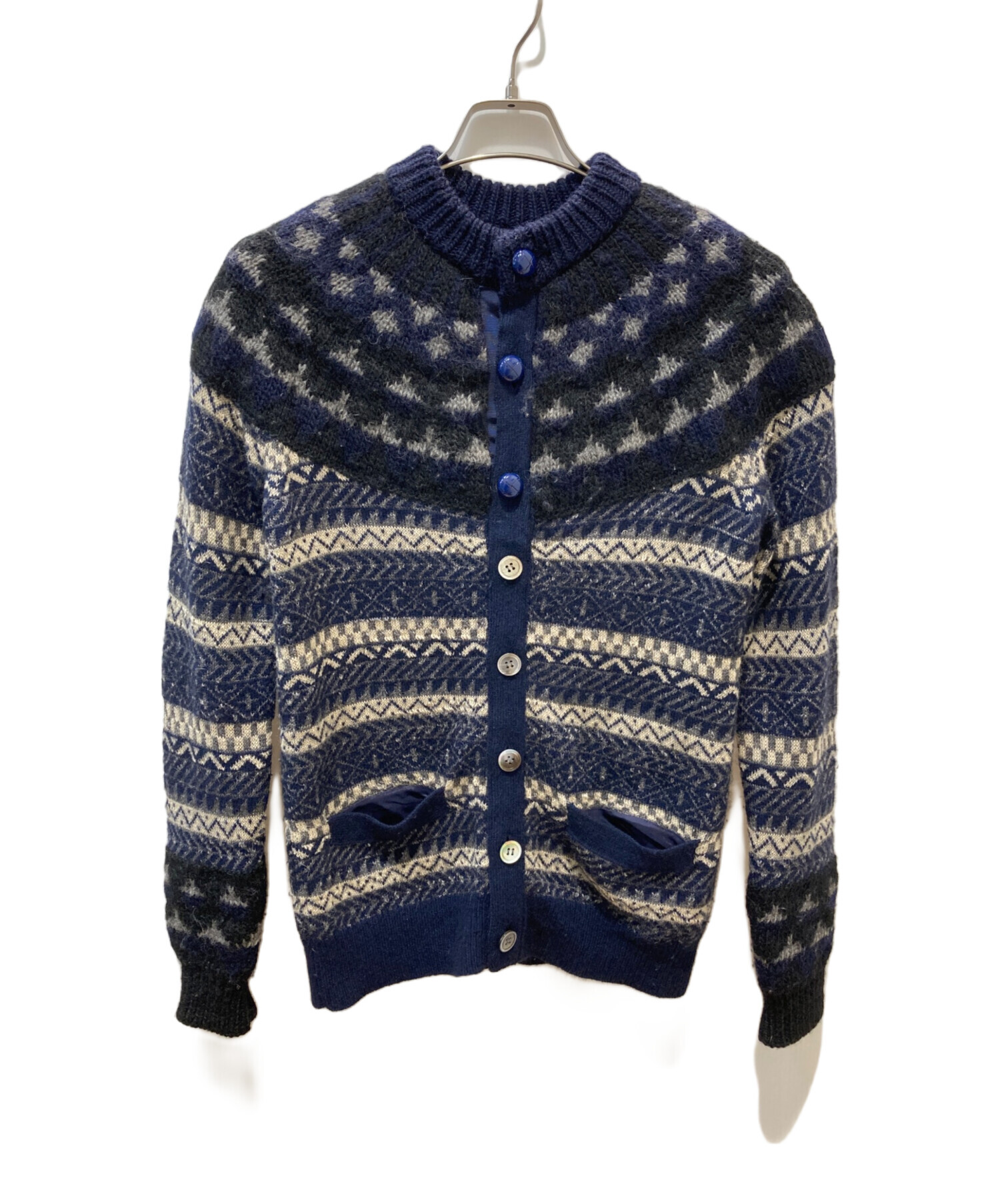 中古・古着通販】sacai (サカイ) ノルディック柄ウールニットボタン