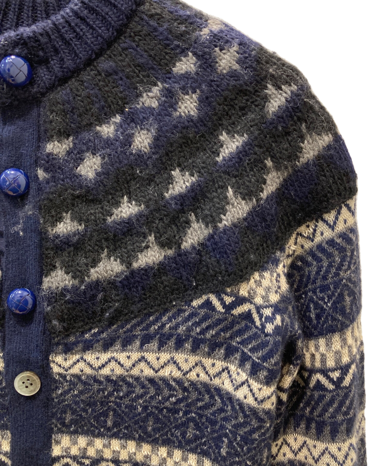 中古・古着通販】sacai (サカイ) ノルディック柄ウールニットボタン