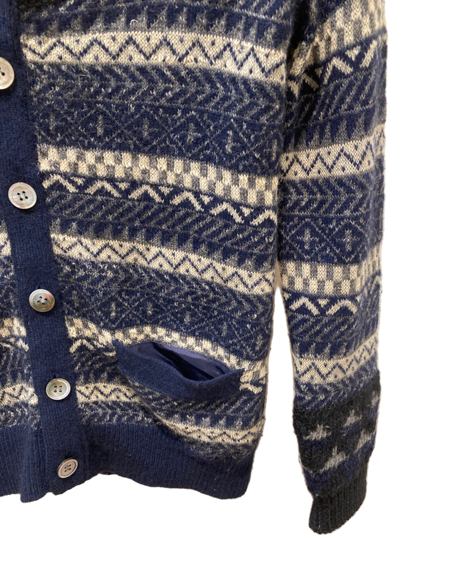 中古・古着通販】sacai (サカイ) ノルディック柄ウールニットボタン