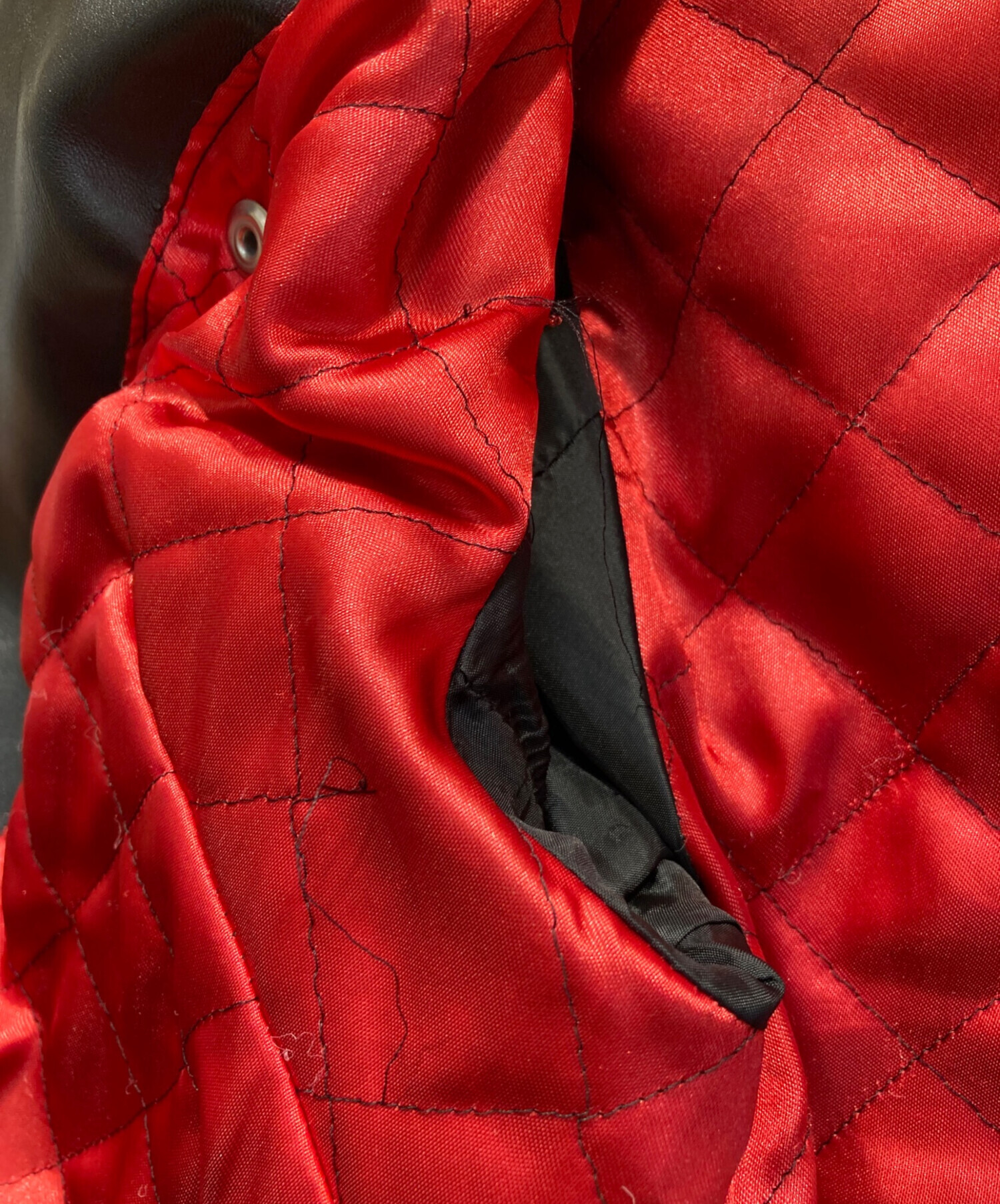 中古・古着通販】666 (666) レザーライダースジャケット ブラック