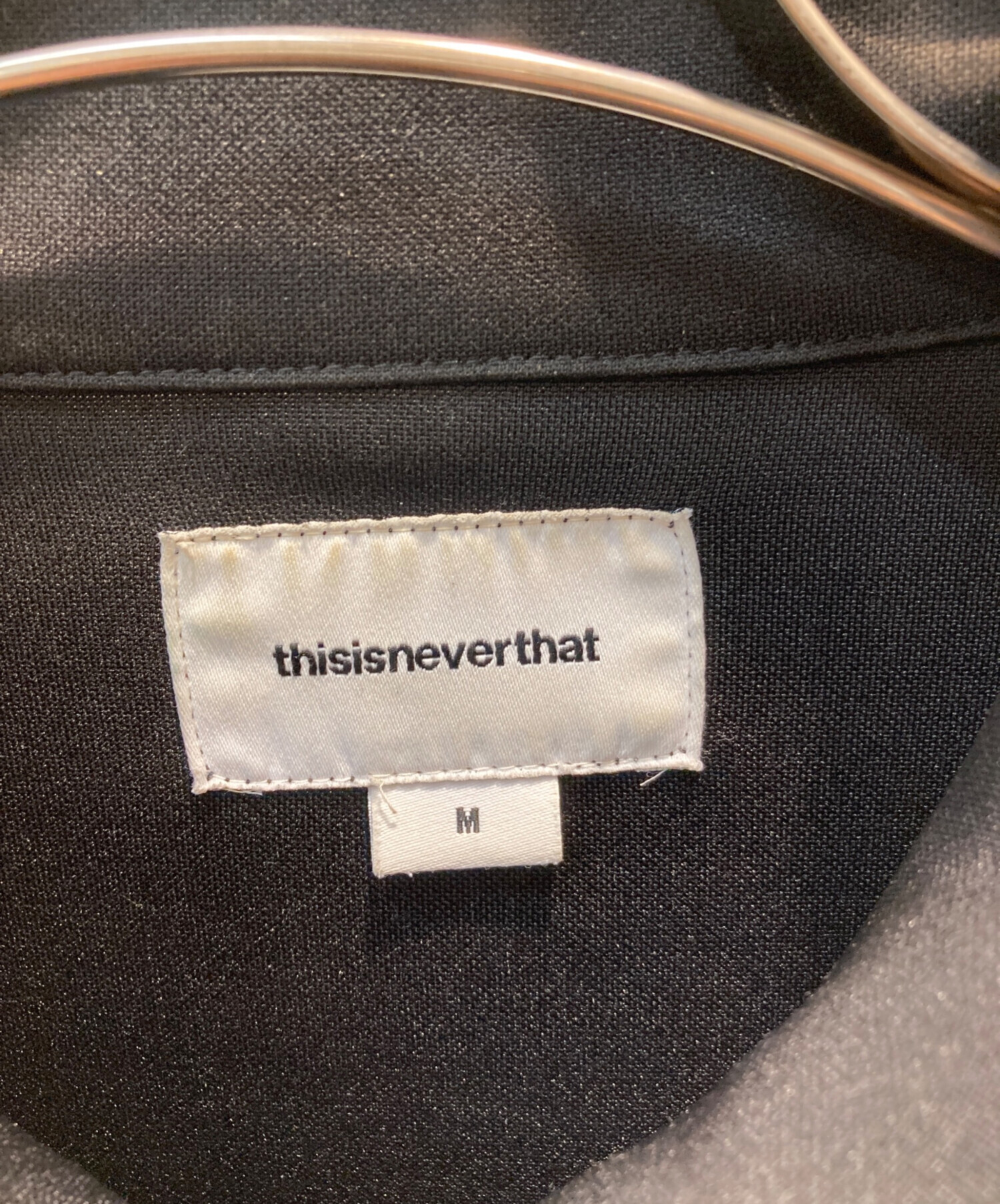 thisisneverthat トラックジャケット Lブラック/グレーj13 thisisneverthat トラックジャケット Lブラック/グレーj13