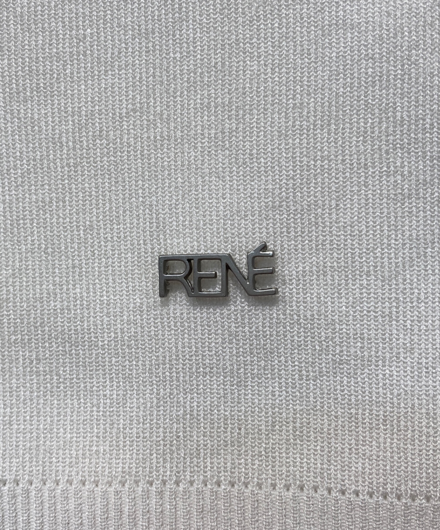 中古・古着通販】Rene (ルネ) 半袖ニット ホワイト サイズ:34 未使用品 