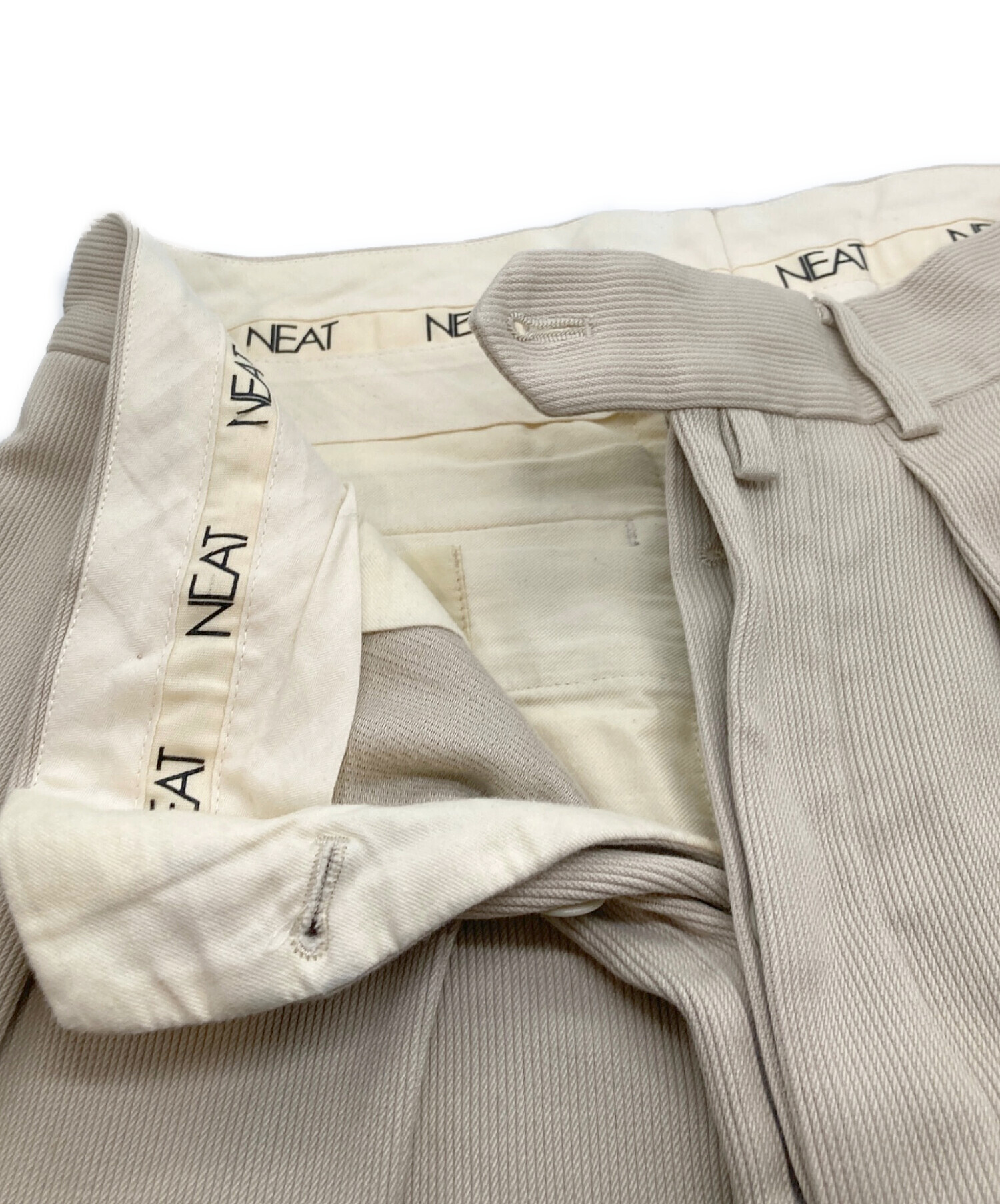 中古・古着通販】NEAT (ニート) パンツ ベージュ サイズ:44｜ブランド 