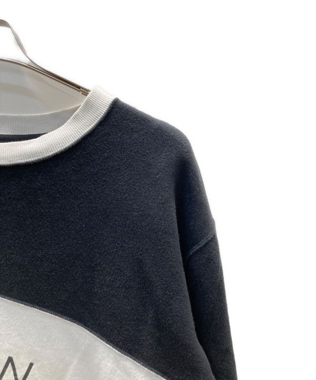 【未使用新品】クロノス、長袖トレーナー、Mサイズ 中古・古着通販】CRONOS (クロノス) スウェット ブラック×ホワイト