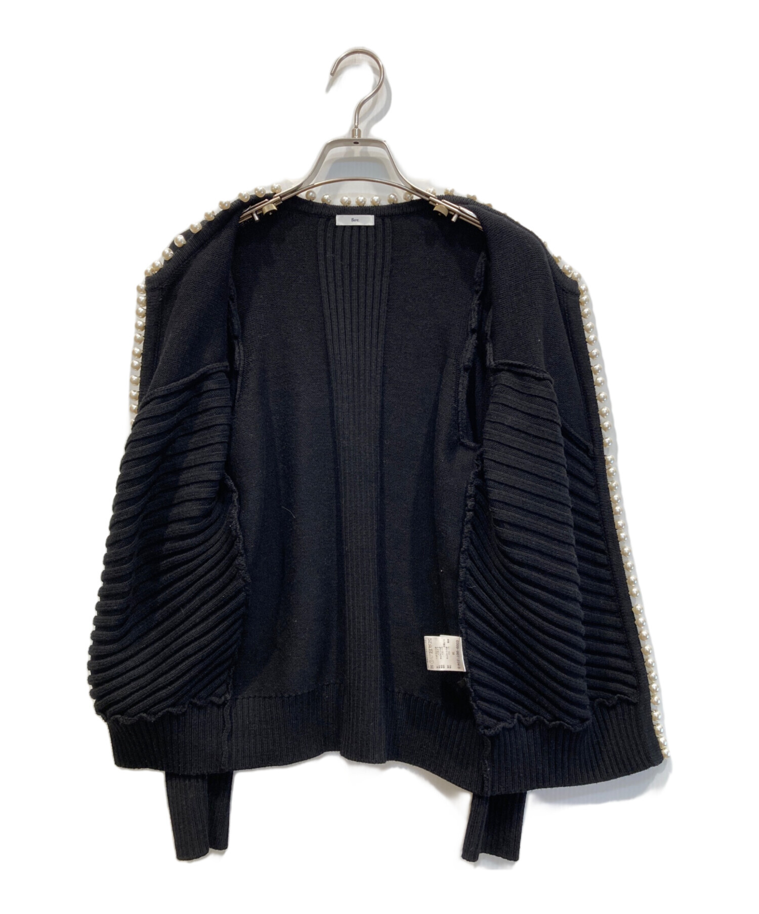 【新品未使用タグ付】定価2.97万Sov. ソブ ジャガードニット パフスリーブ Sov.（ソブ）の「アラン柄刺繍パフスリーブニット（ニット/セーター