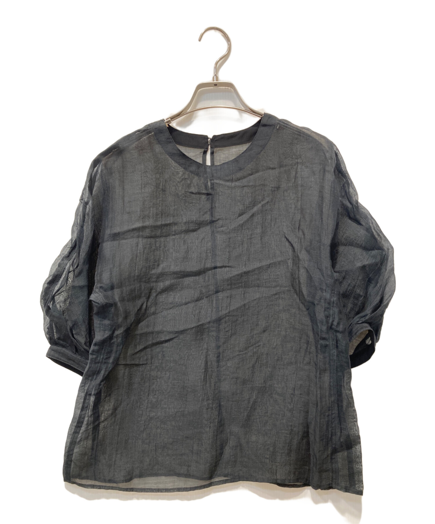 中古・古着通販】Noble (ノーブル) シースルーバルーンスリーブ 中古・古着通販】Noble (ノーブル) シースルーバルーンスリーブ