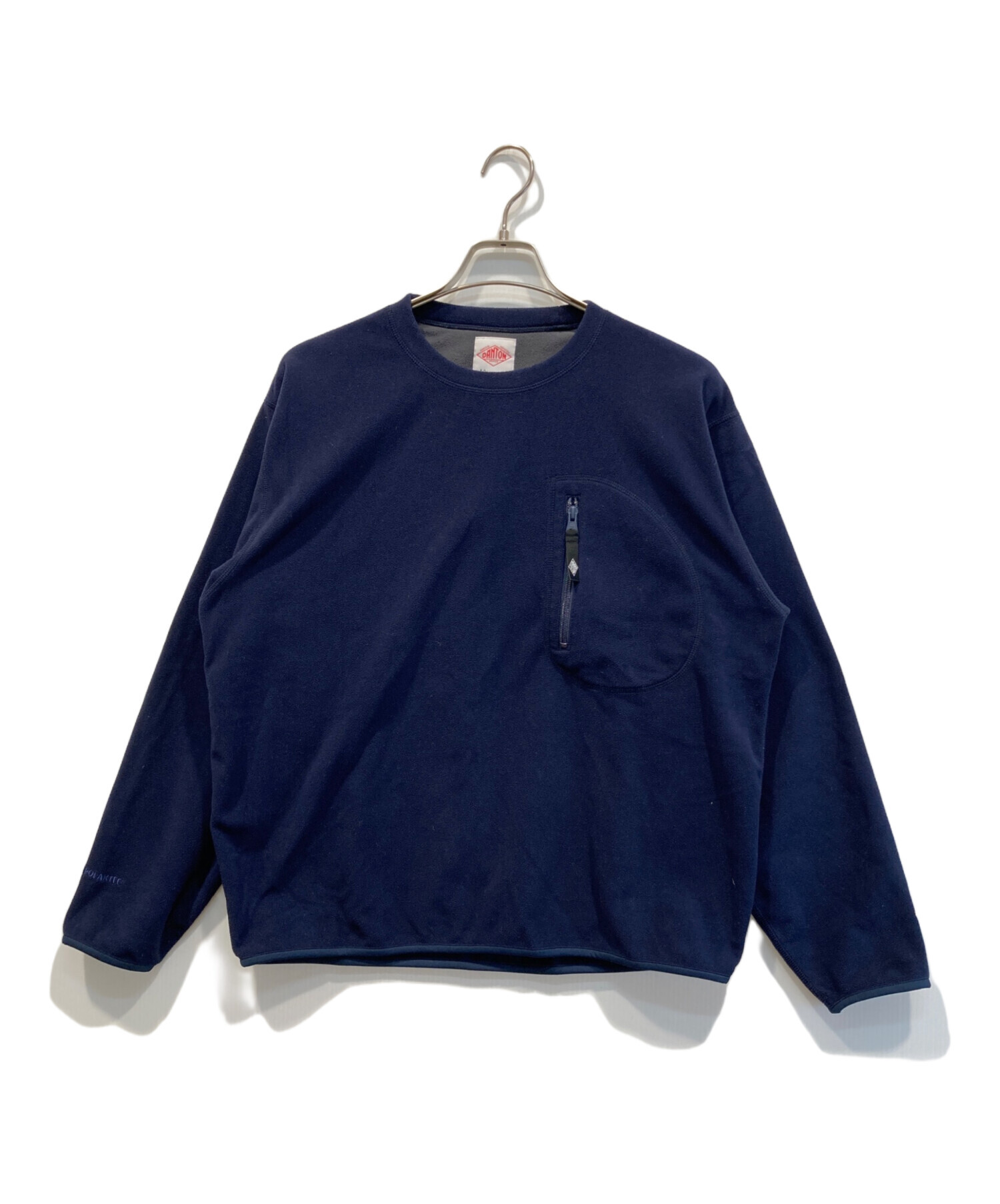 DANTON ネイビー フリースジャケット 中古・古着通販】DANTON (ダントン) フリースジャケット ネイビー