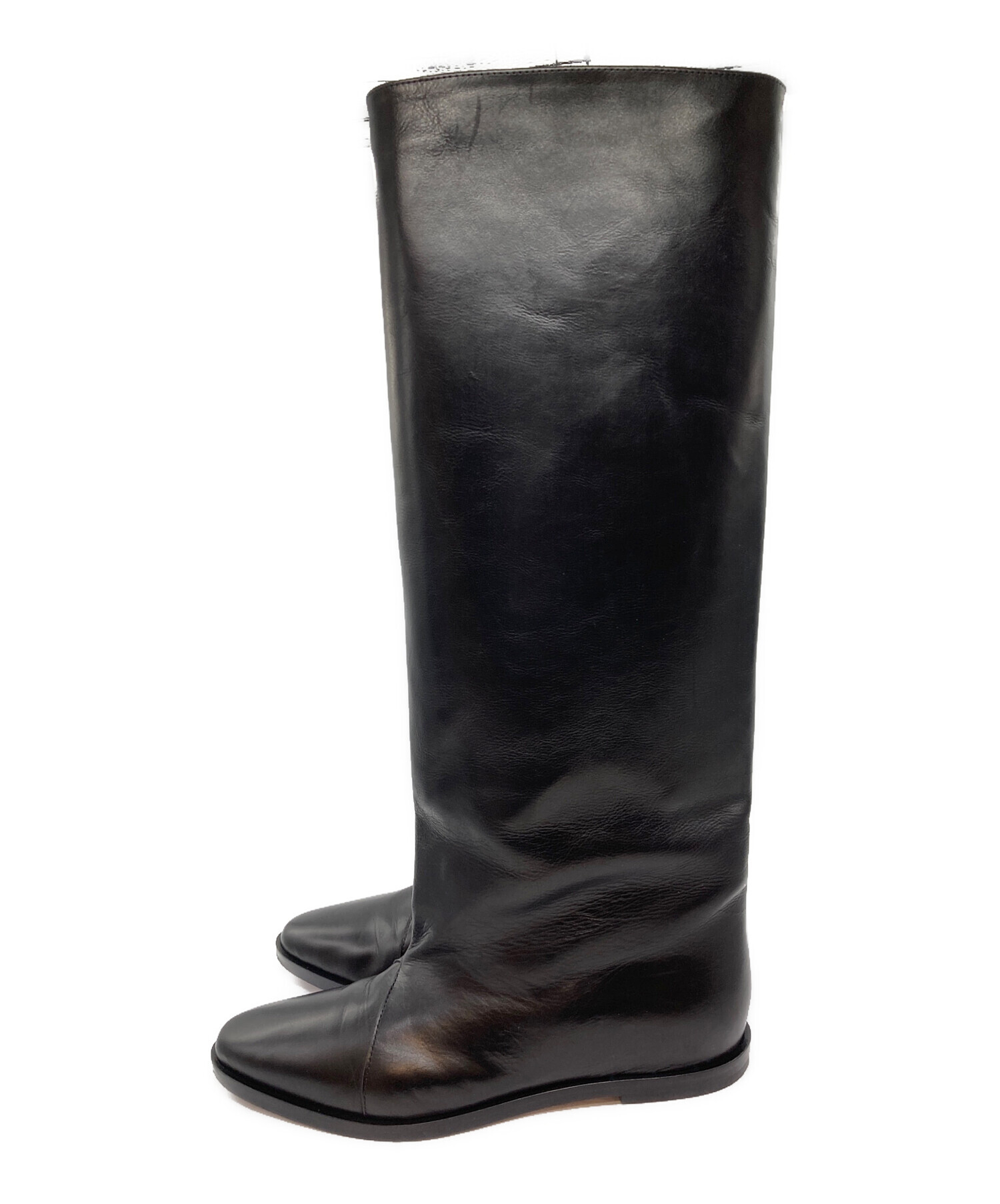 BRENTA クロコ型押し　ロングブーツ　未使用　37 ブレンタ 中古・古着通販】BRENTA (ブレンタ) ロングブーツ ブラック サイズ:37