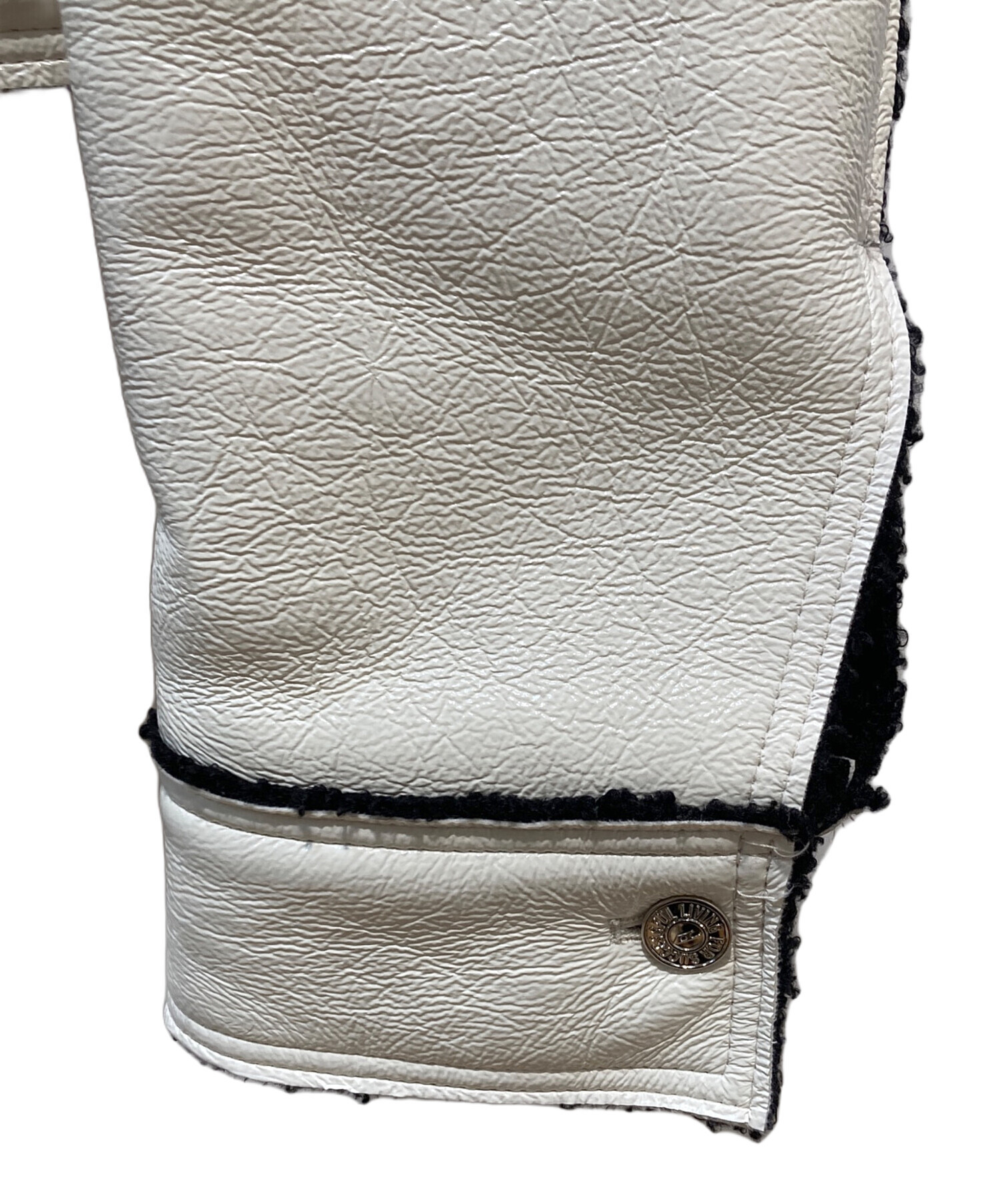 中古・古着通販】DIESEL (ディーゼル) クロップド ジャケット ホワイト