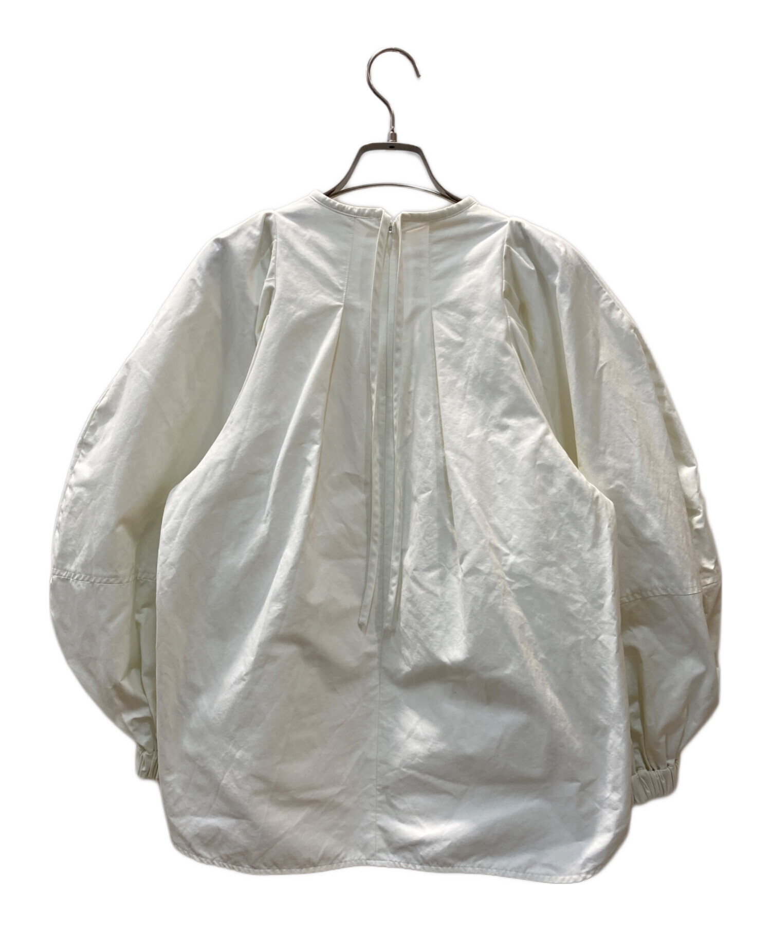 中古・古着通販】yori (ヨリ) ビックパフスリーブブラウス ホワイト 