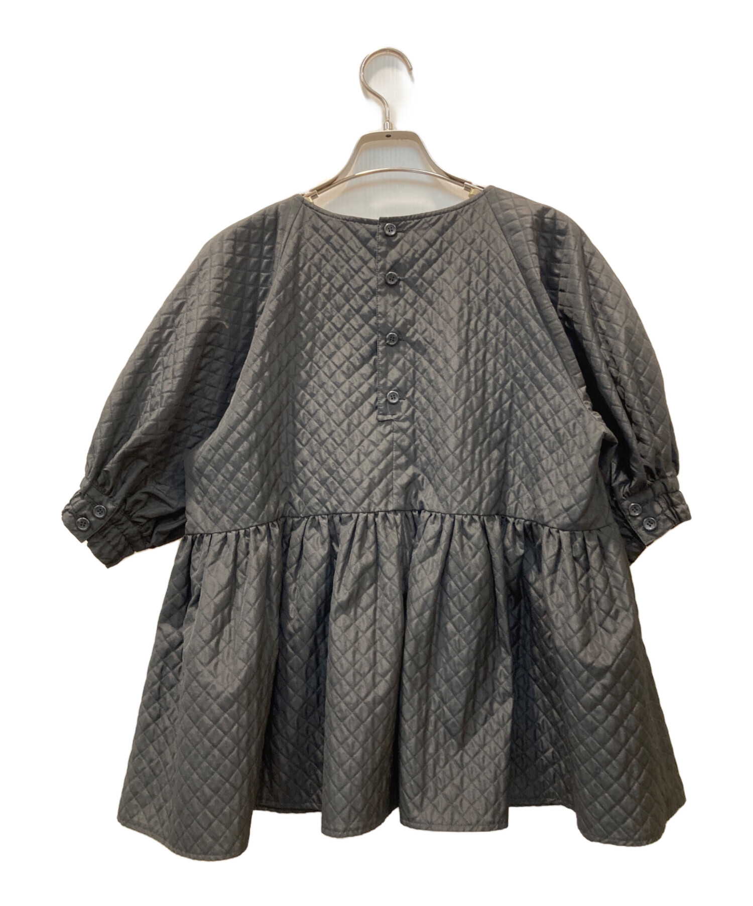 中古・古着通販】OHGA (オオガ) QUILTING BLOUSE ブラック サイズ:M 