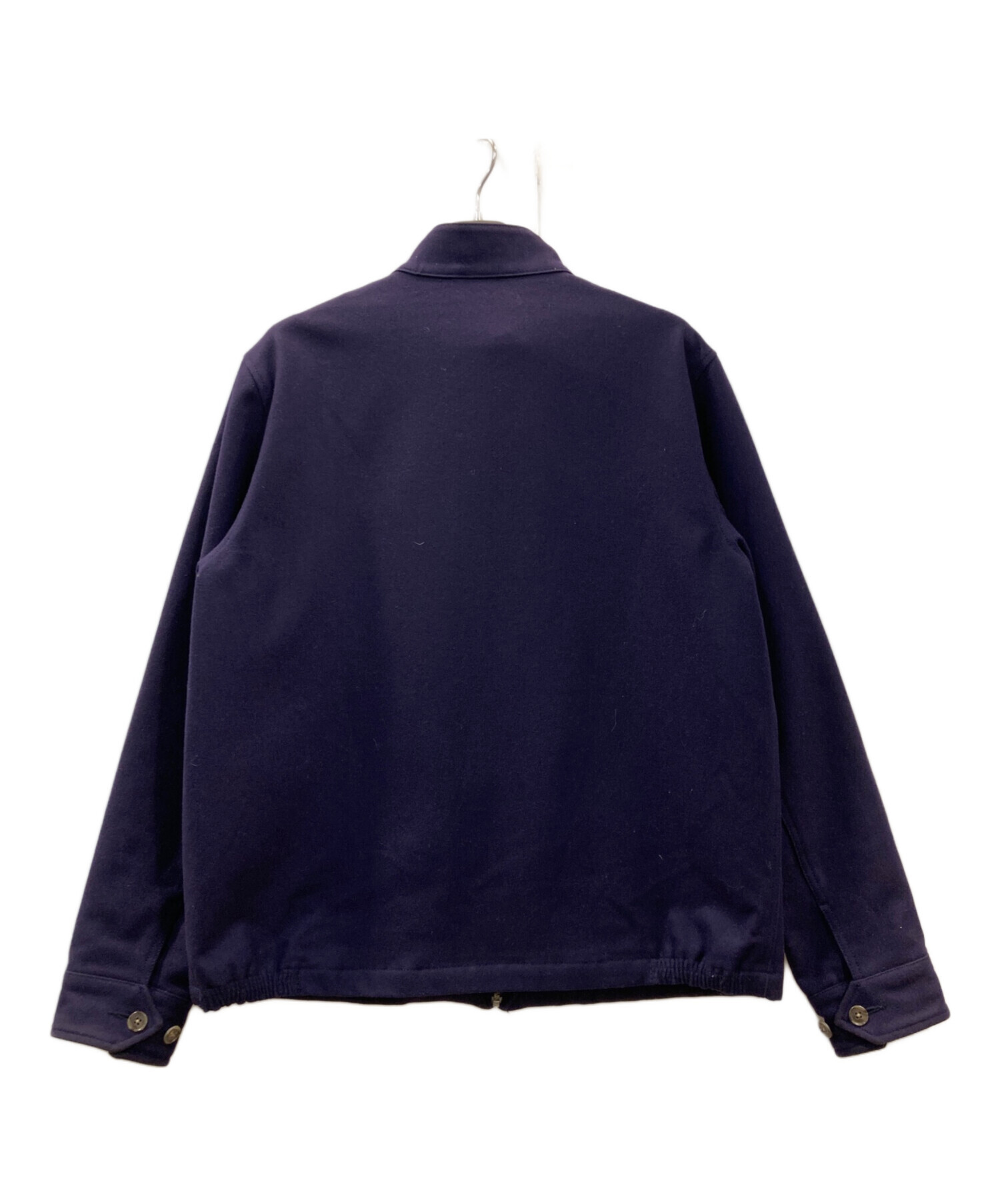 LANDS' END　ランズエンド　ウール　ハリントンジャケット　ネイビー　L 中古・古着通販】LAND'S END (ランズエンド) ウールブレンドジャケット