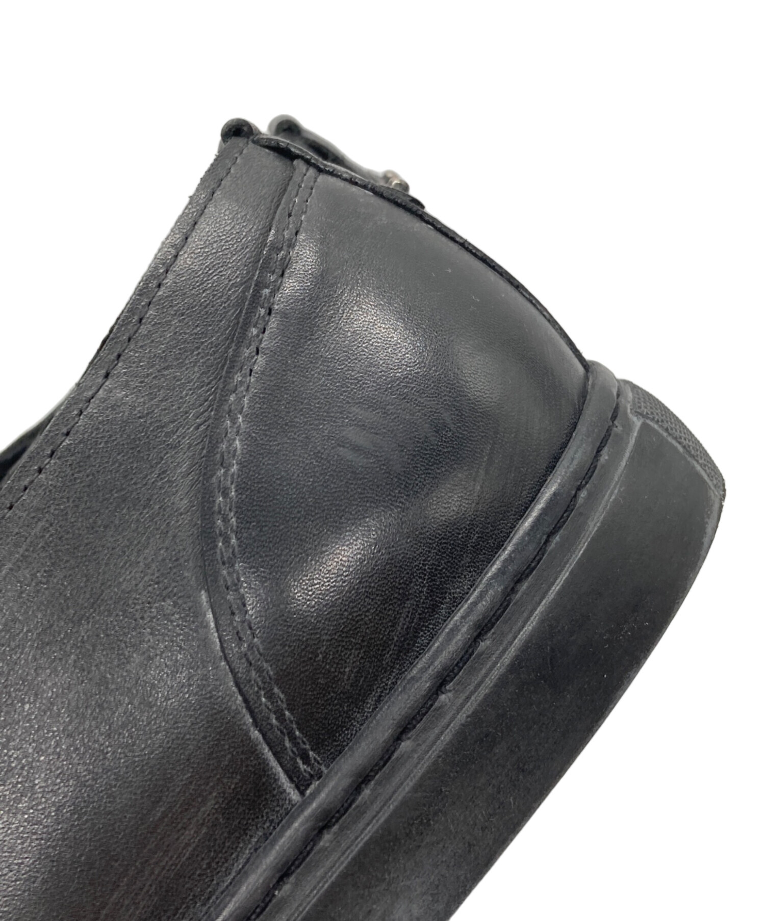 中古・古着通販】DIESEL (ディーゼル) ジップレザースリッポン