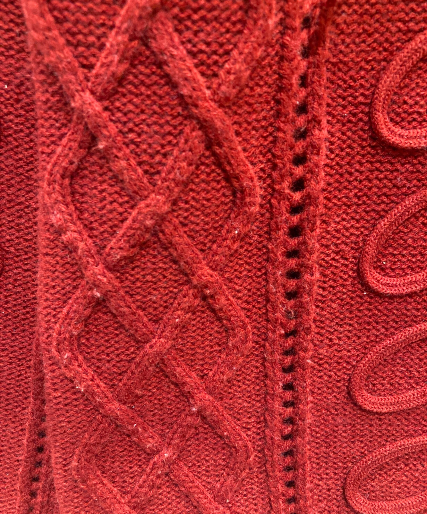 poppy KURUKURU RIBBON LOOSE KNIT　リボンニット 中古・古着通販】POPPY (ポピー) Kurukuru ribbon loose knit くるくる