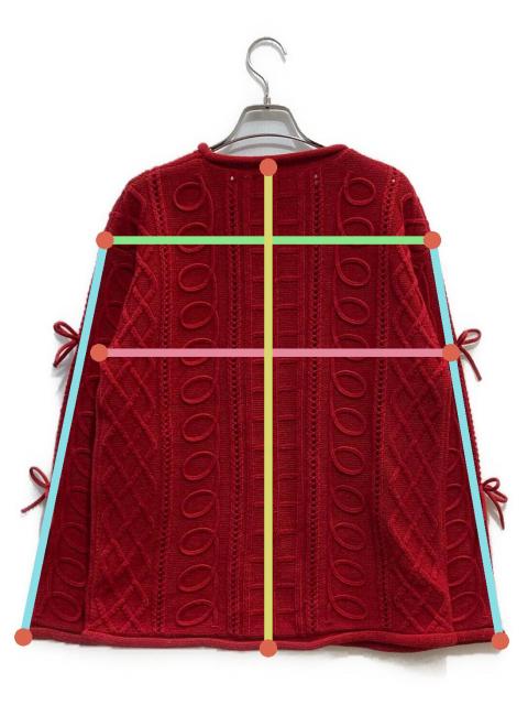 中古・古着通販】POPPY (ポピー) Kurukuru ribbon loose knit くるくる