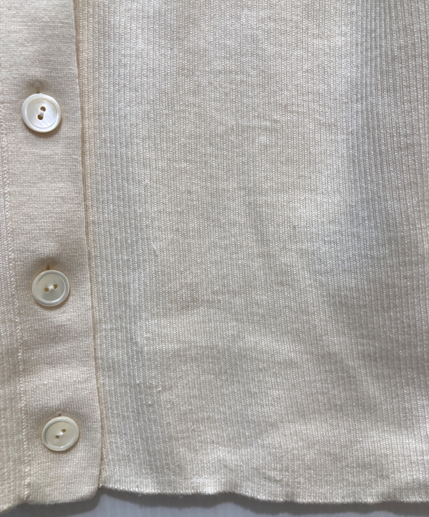 中古・古着通販】ANAYI (アナイ) ニットカーディガン ベージュ サイズ