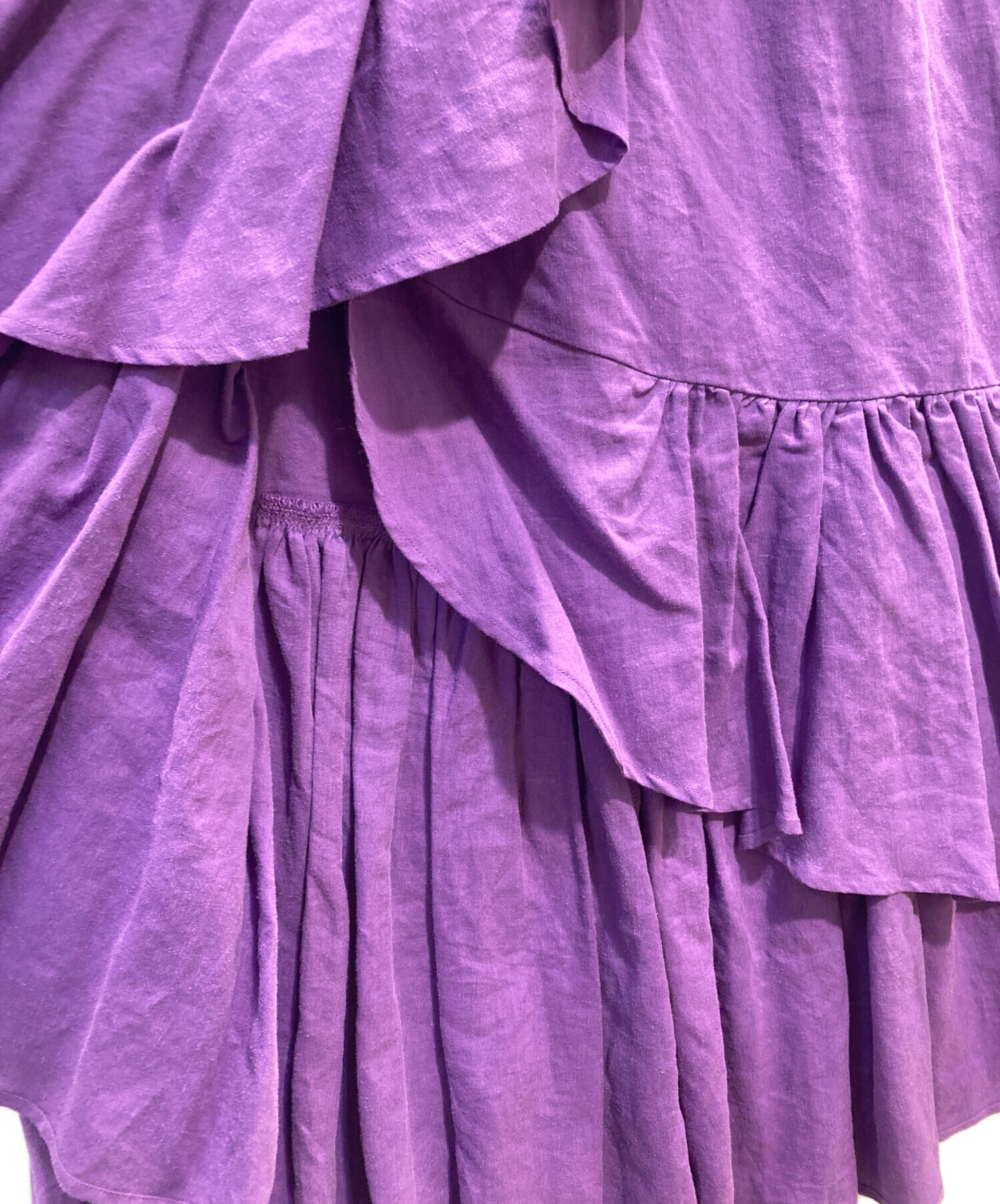 中古・古着通販】MYLAN (マイラン) ラップスカート パープル サイズ:F