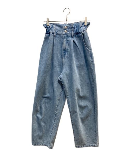 中古・古着通販】UNMINOU (アンミヌ) ウエストフリルデニム インディゴ