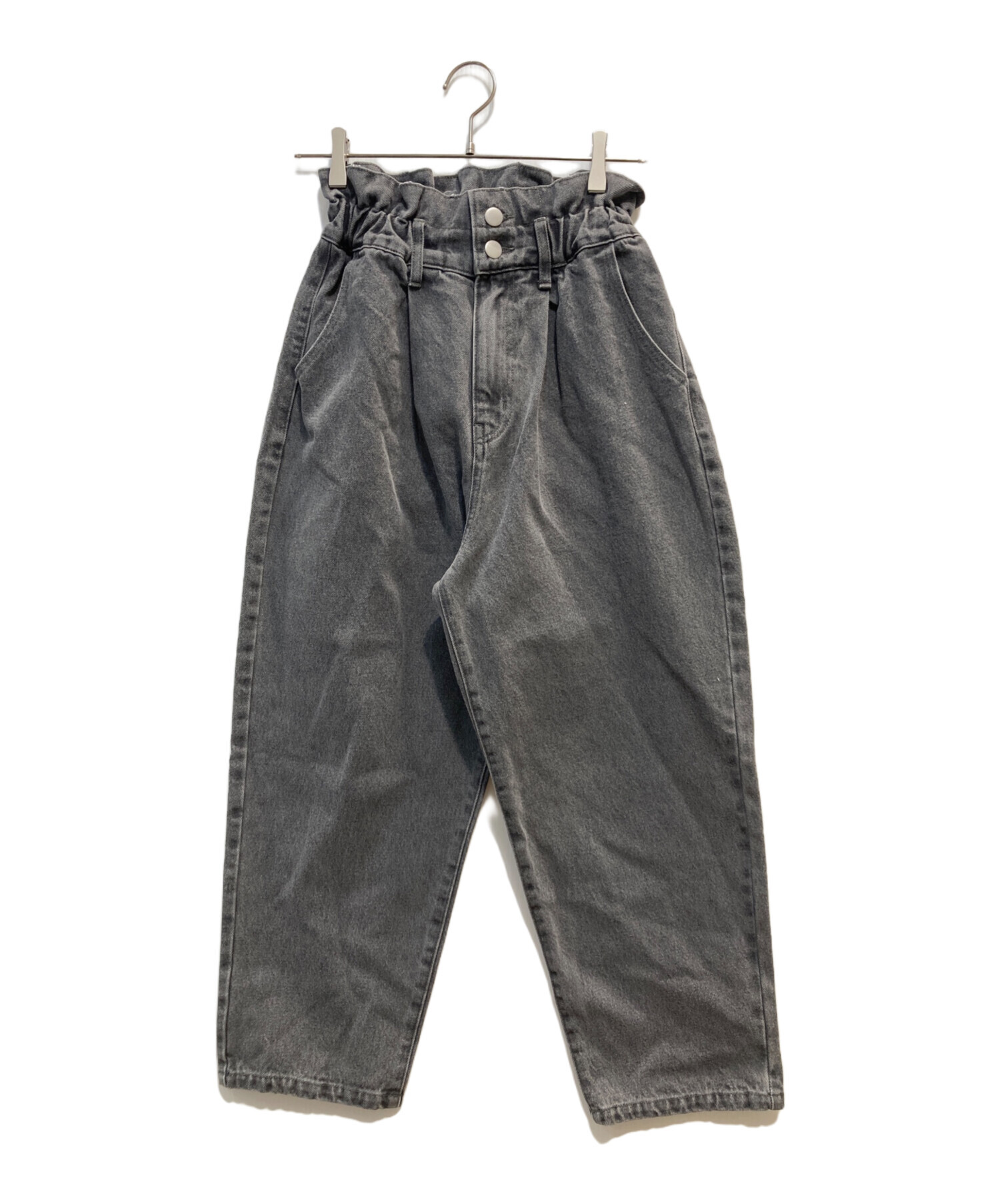 新品 完売品 unminou ウエストフリルデニム GRAY unminou ウエストフリルデニム