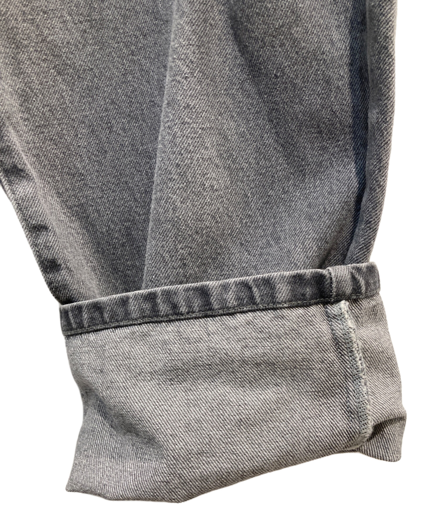 新品 完売品 unminou ウエストフリルデニム GRAY unminou ウエストフリルデニム