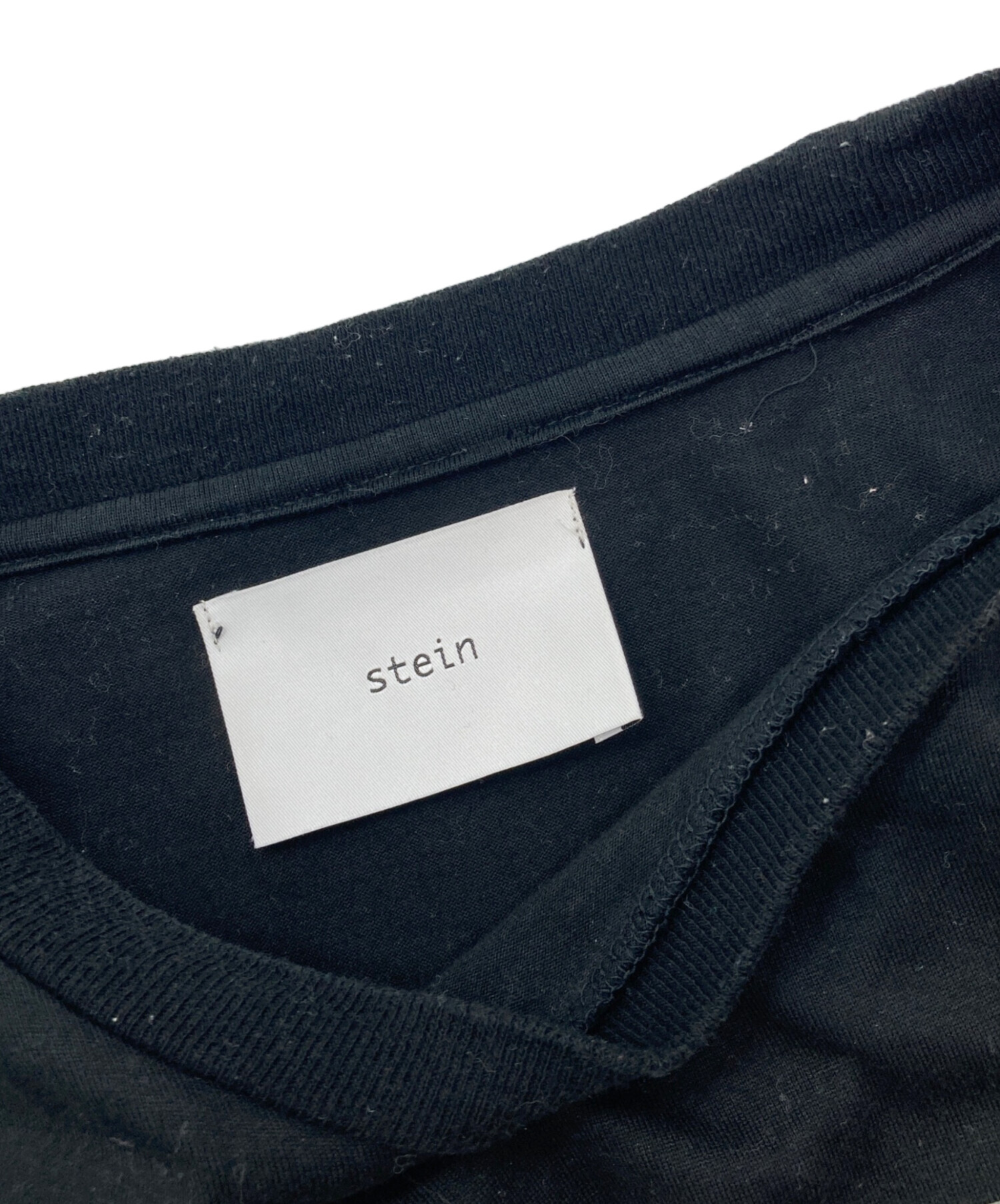 中古・古着通販】stein (シュタイン) Tシャツ ブラック サイズ:S