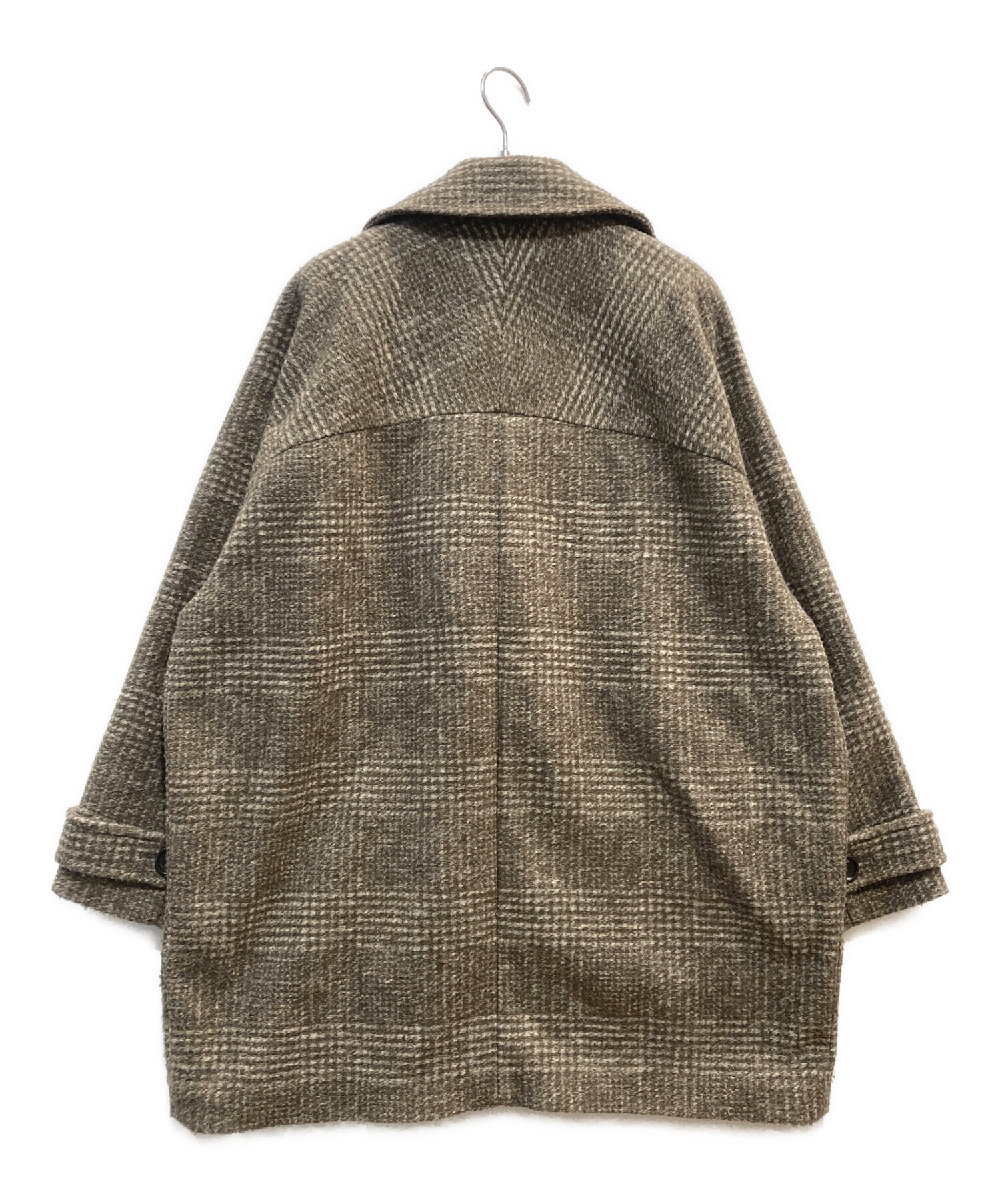 新品未使用　Spick & Span ハーフコート 新品 Spick & Span スピックアンドスパン Wスライバーチェックハーフ