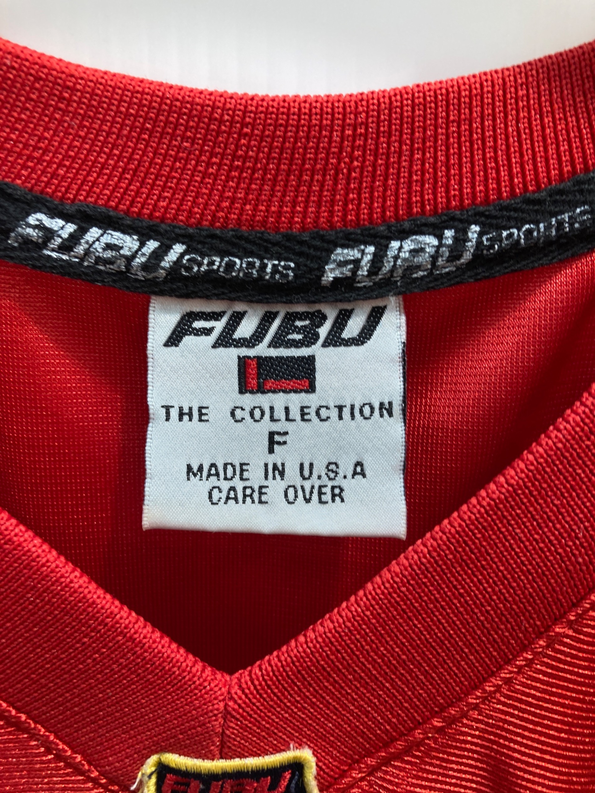 中古・古着通販】FUBU (フブ) ゲームシャツ レッド サイズ:F｜ブランド