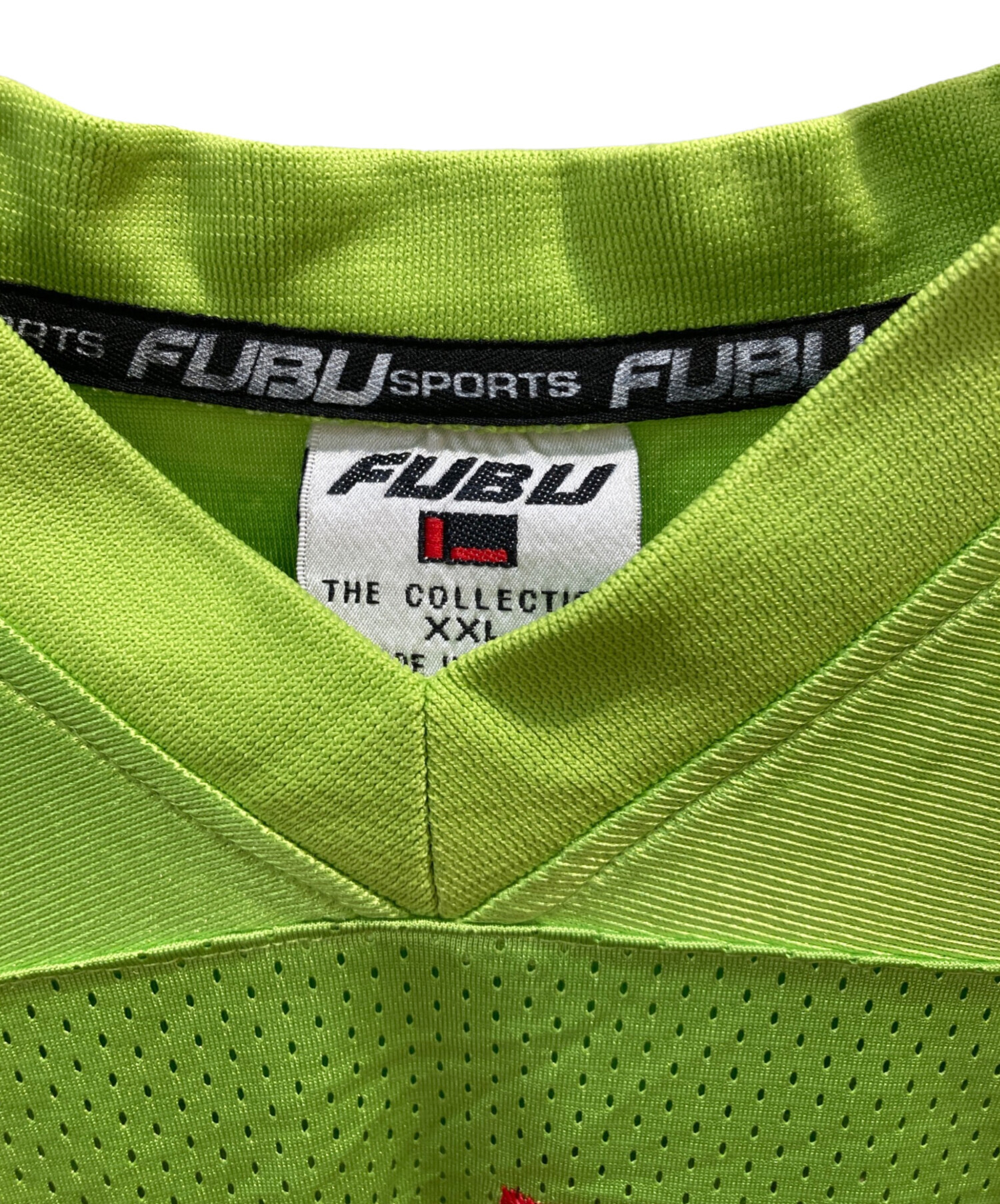 中古・古着通販】FUBU (フブ) ゲームシャツ グリーン サイズ:XXL