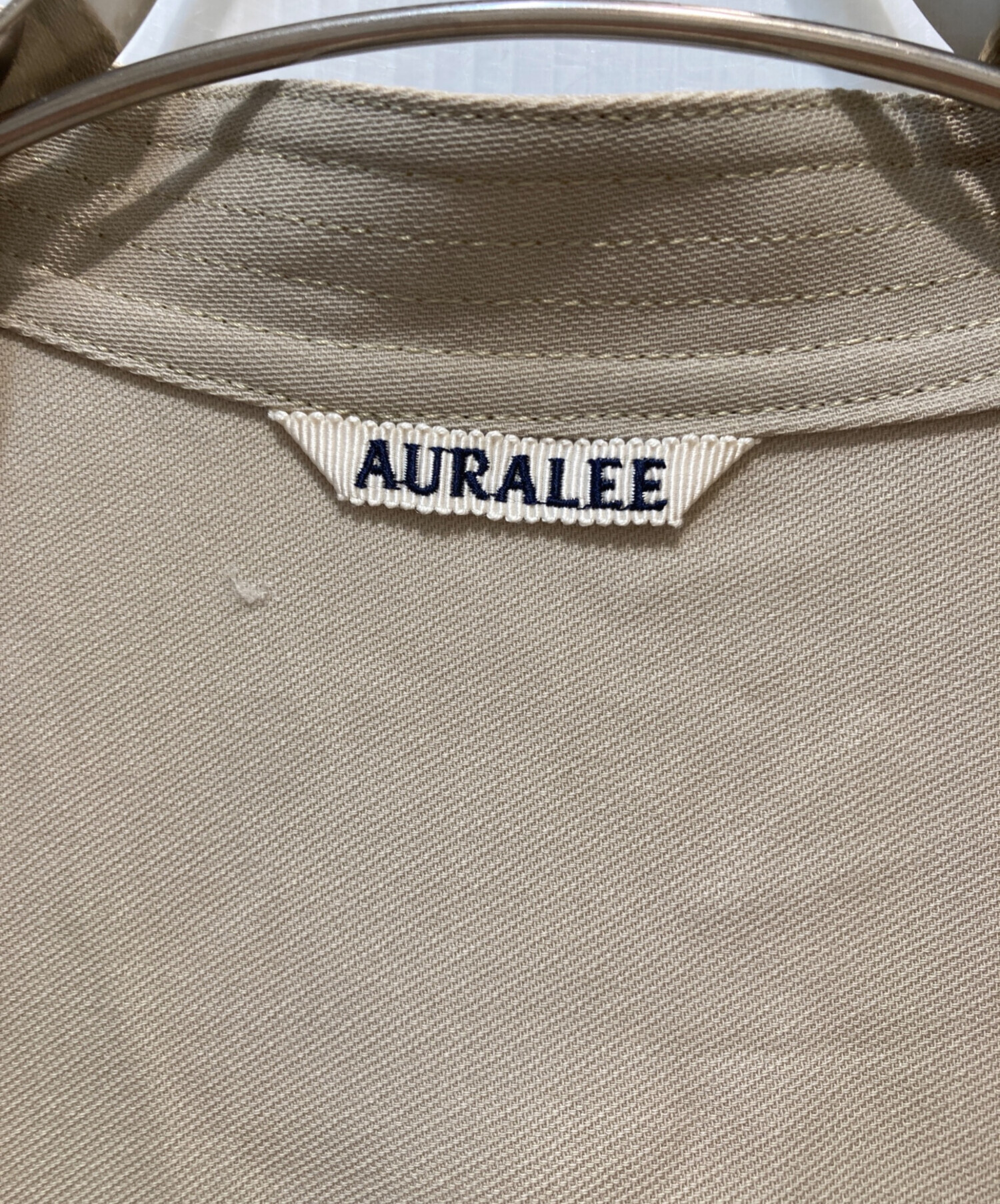 AURALEE オーラリー ノースリーブ S ベージュ 【古着】【中古】【送料無料】 中古・古着通販】AURALEE (オーラリー) ノースリーブワンピース